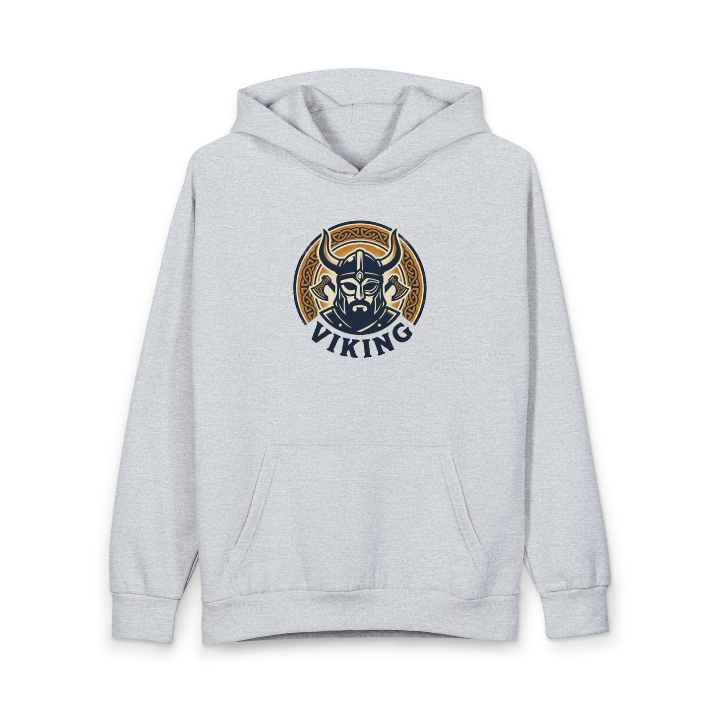 Viking Helmet Hoodie — Retro Norse Warrior Pullover