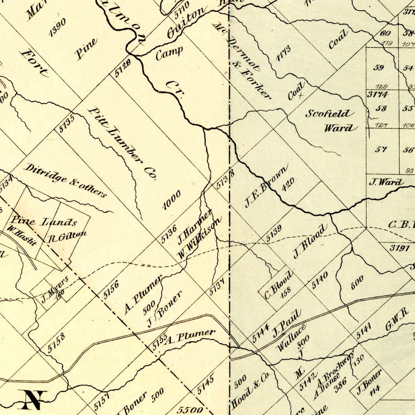Vintage Map of Forest County, Pennsylvania 1876