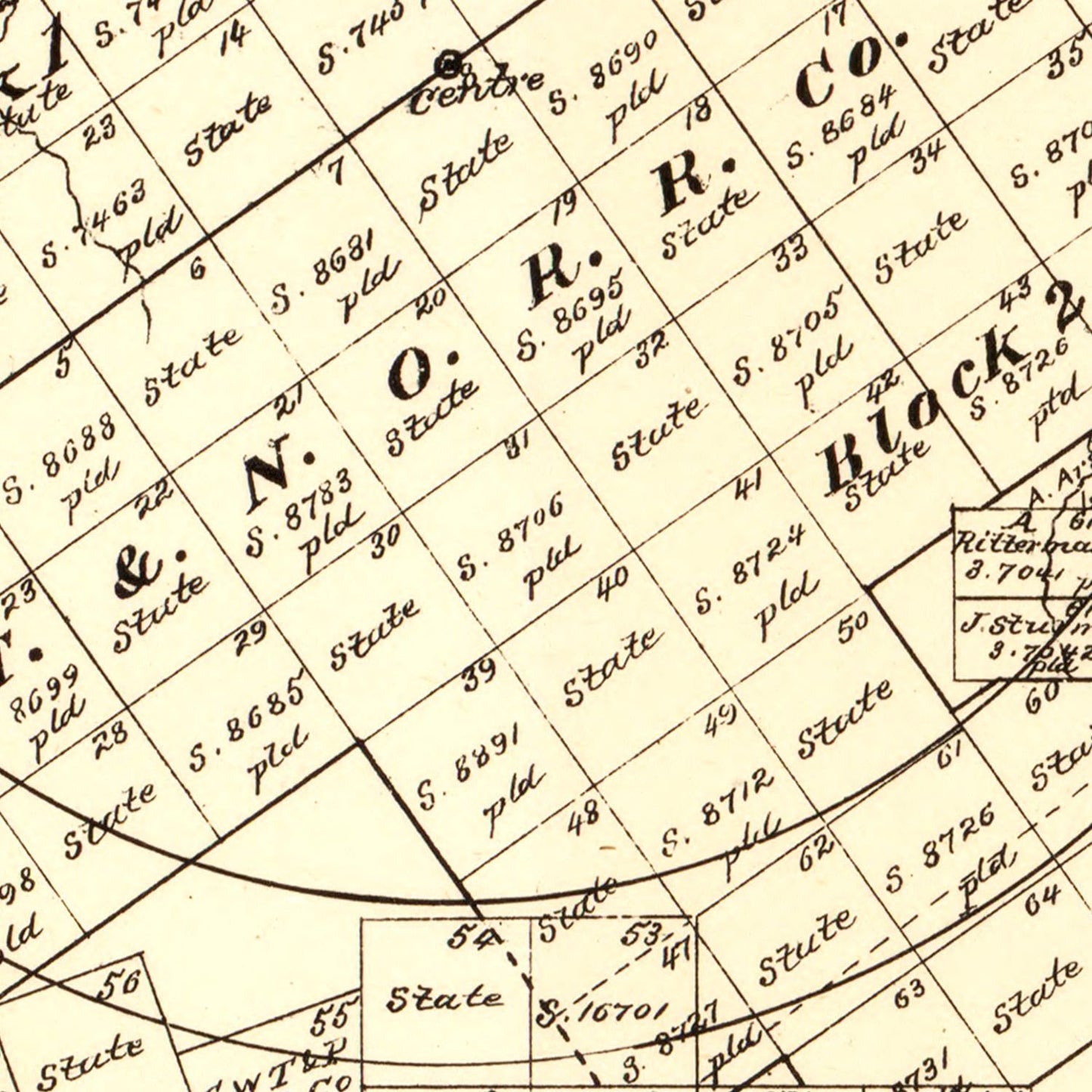 Vintage Map of Dimmit County, Texas 1879