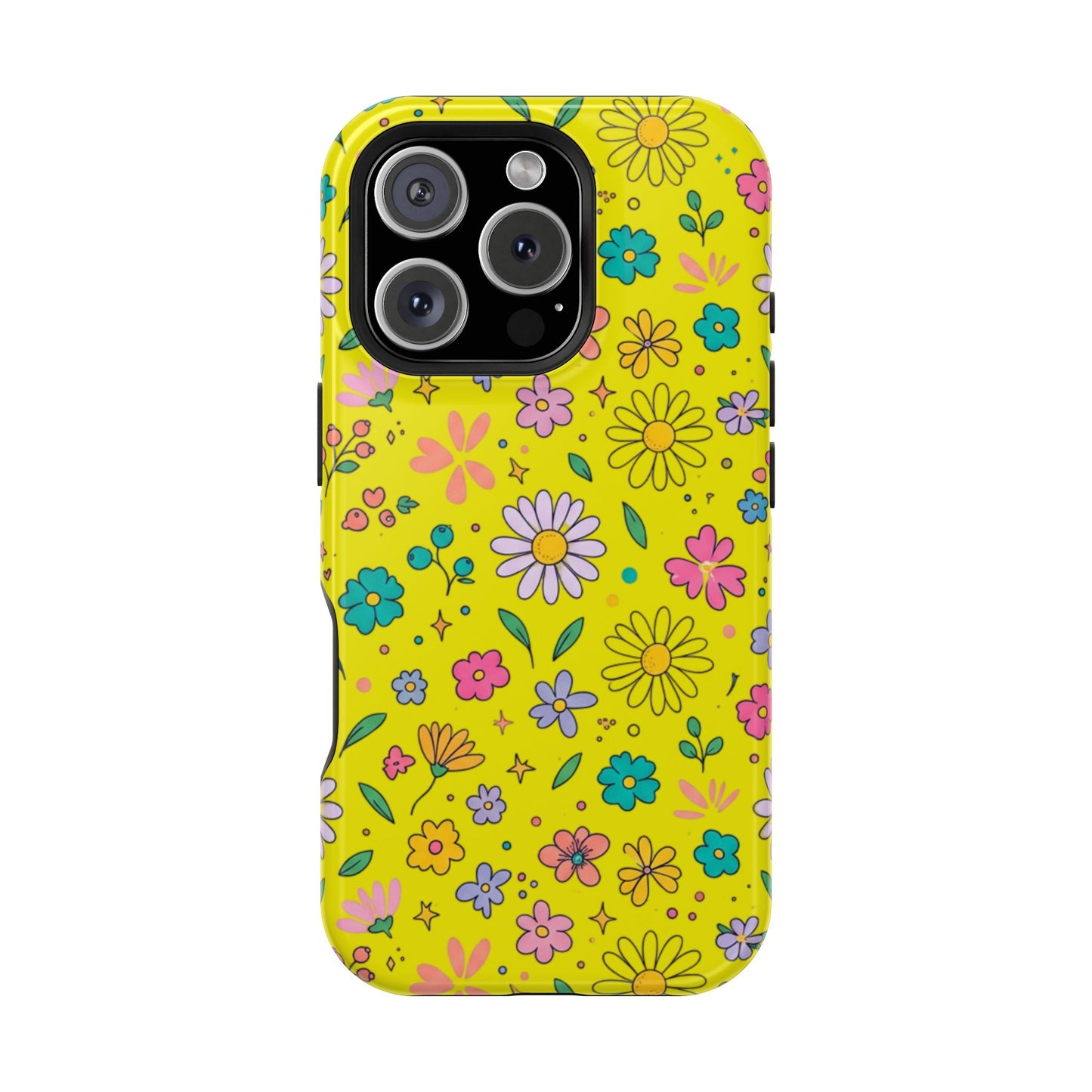 Floral Ditsy Phone Case — Magnetic Impact-Resistant Protective Cover