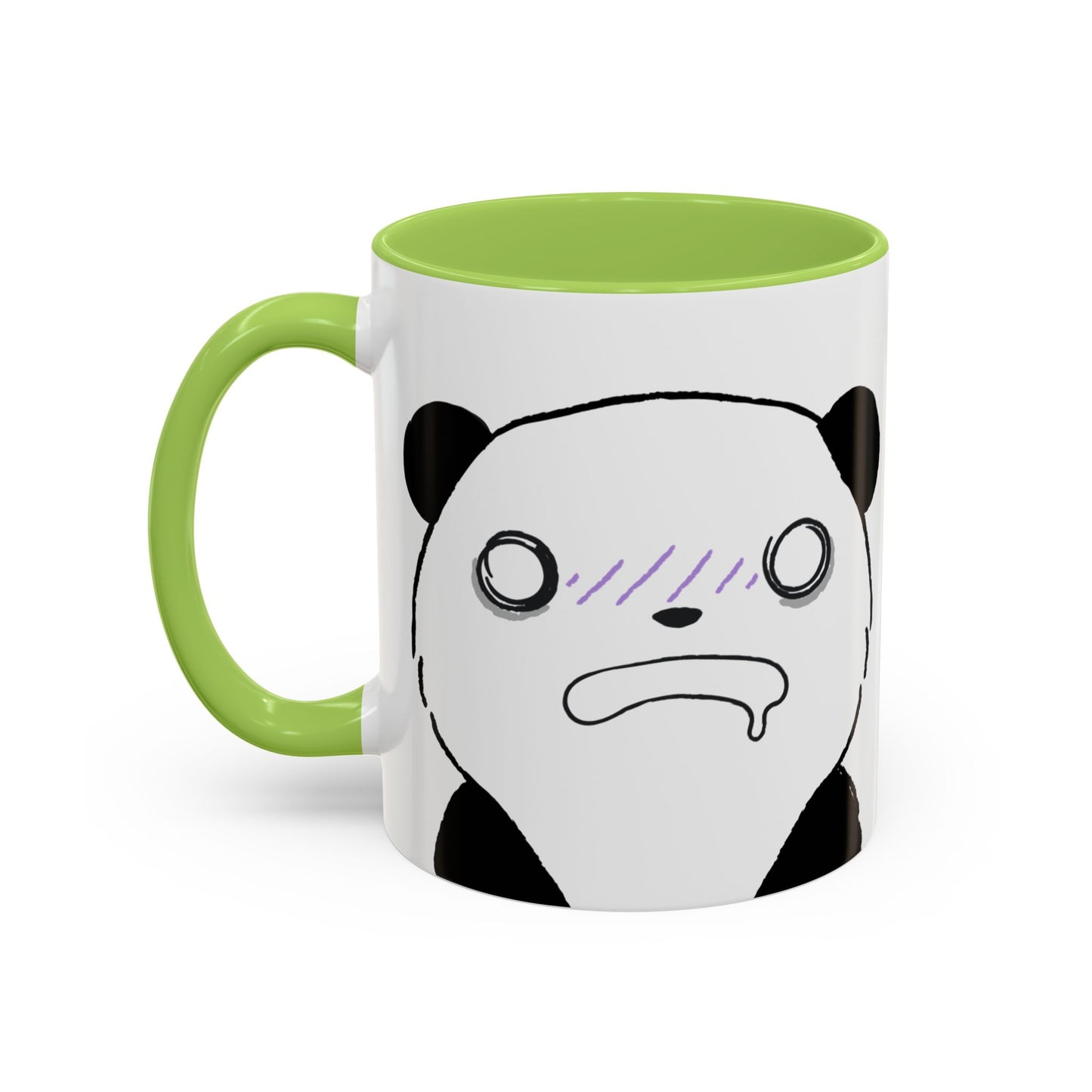 Just Give Me My Coffee!!! Accent Mug — Panda Coffee Lover Gift (11/15oz)
