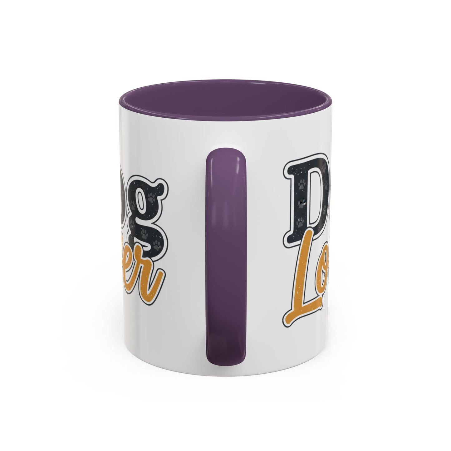 Dog Lover Accent Coffee Mug — 'Dog Lover' 11/15oz Ceramic Mug