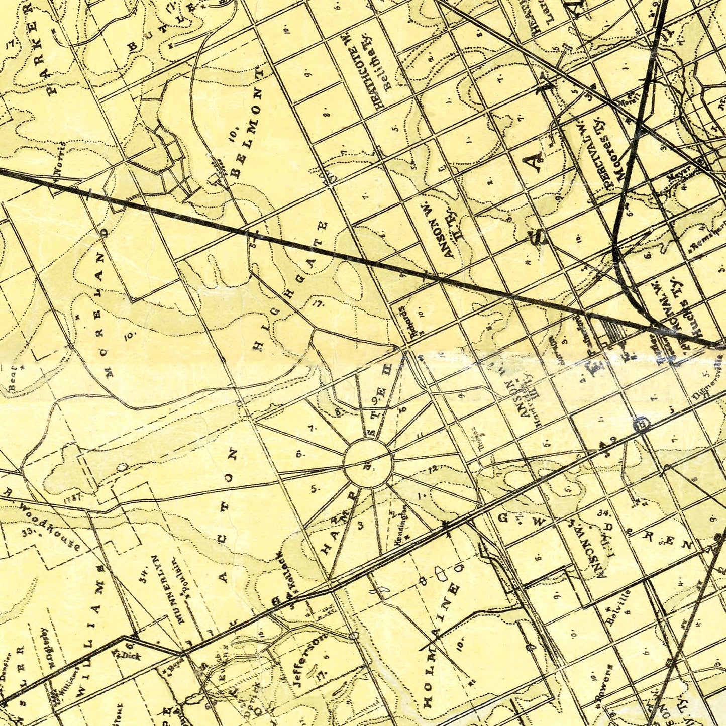 Vintage Map of Chatham County, Georgia 1875