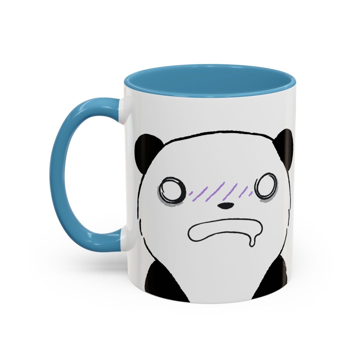 Just Give Me My Coffee!!! Accent Mug — Panda Coffee Lover Gift (11/15oz)