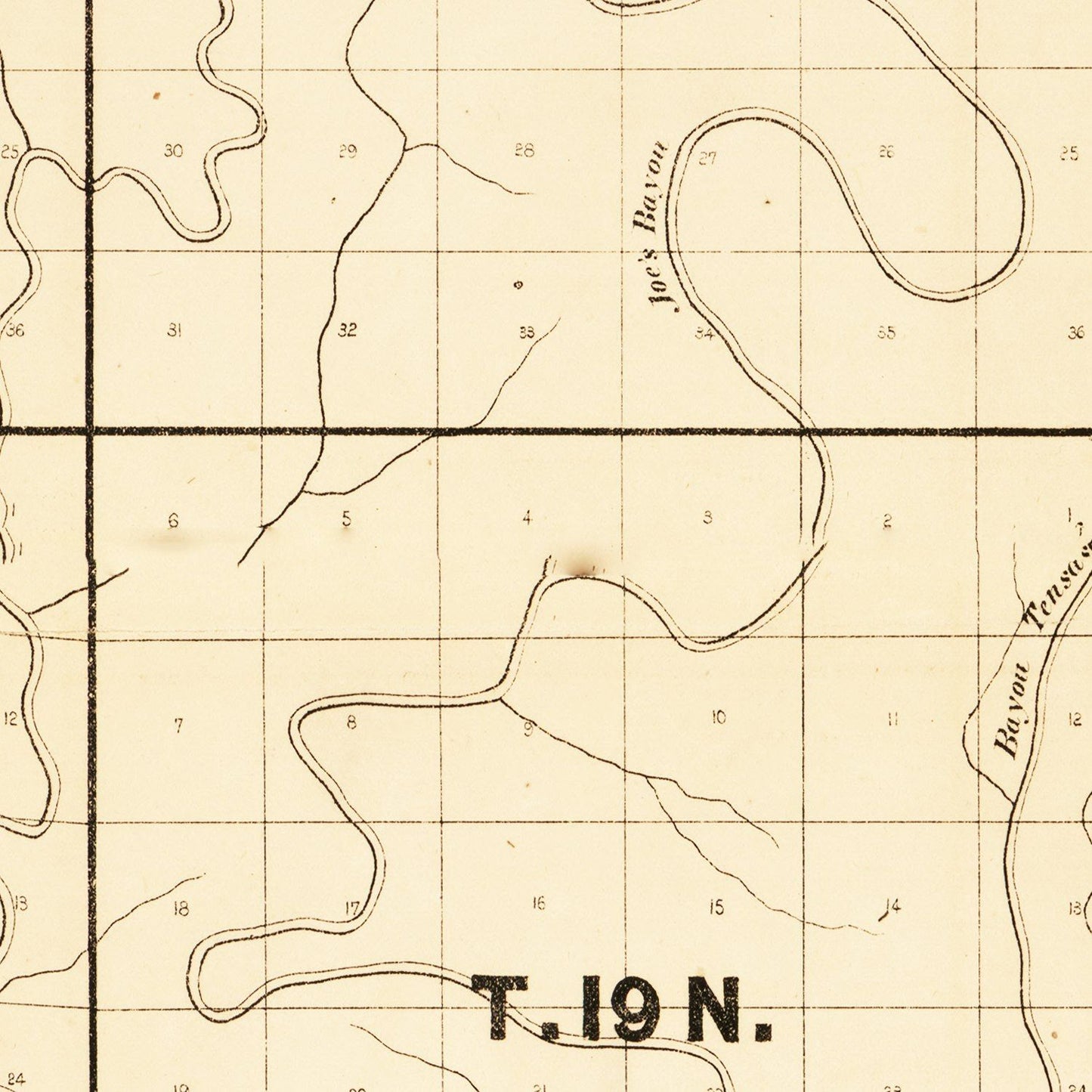 Vintage Map of Carroll Parish, Louisiana 1860