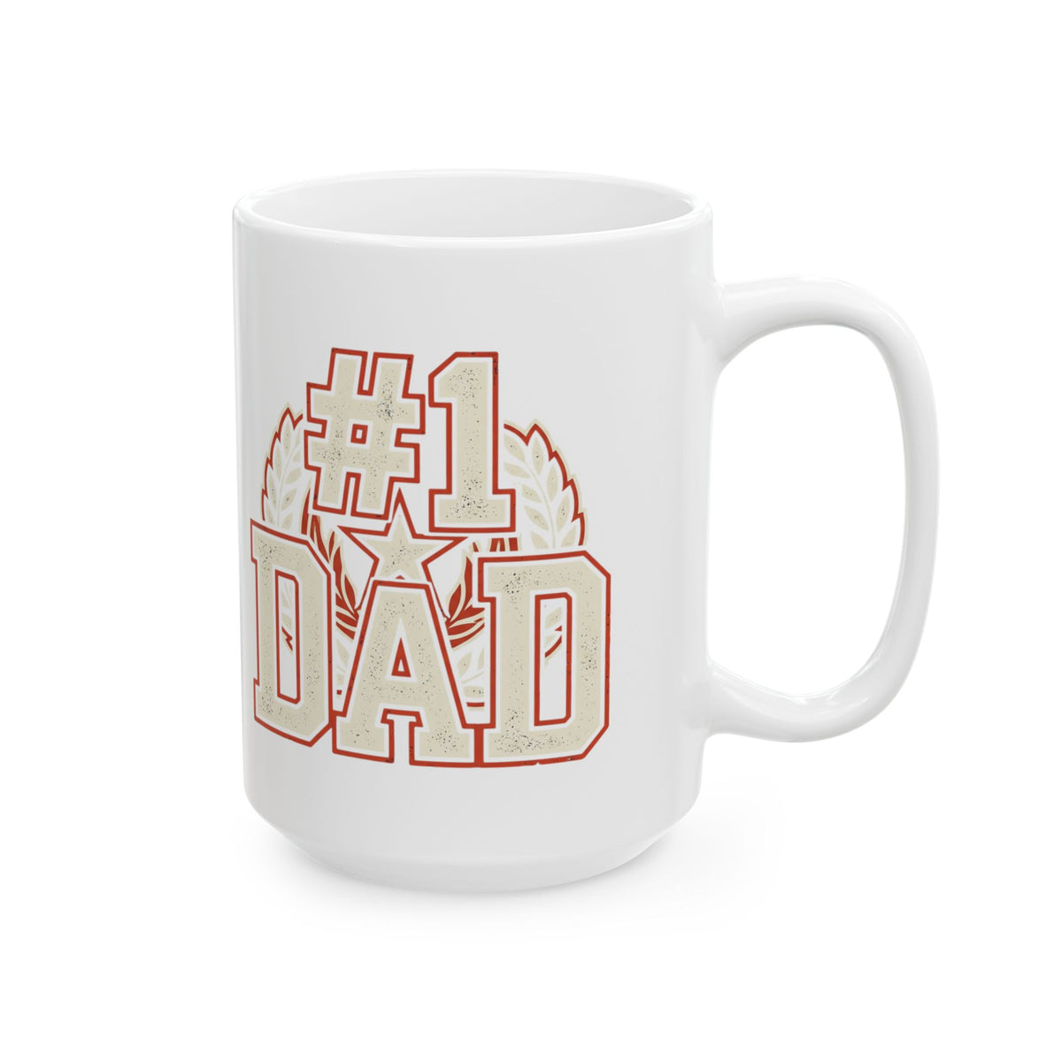 #1 Dad Mug | Vintage Athletic DAD Ceramic Mug
