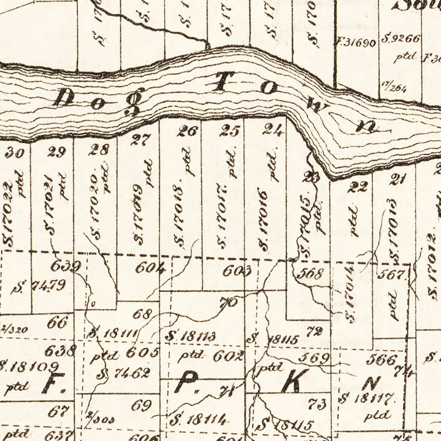Vintage Map of Childress County, Texas 1891