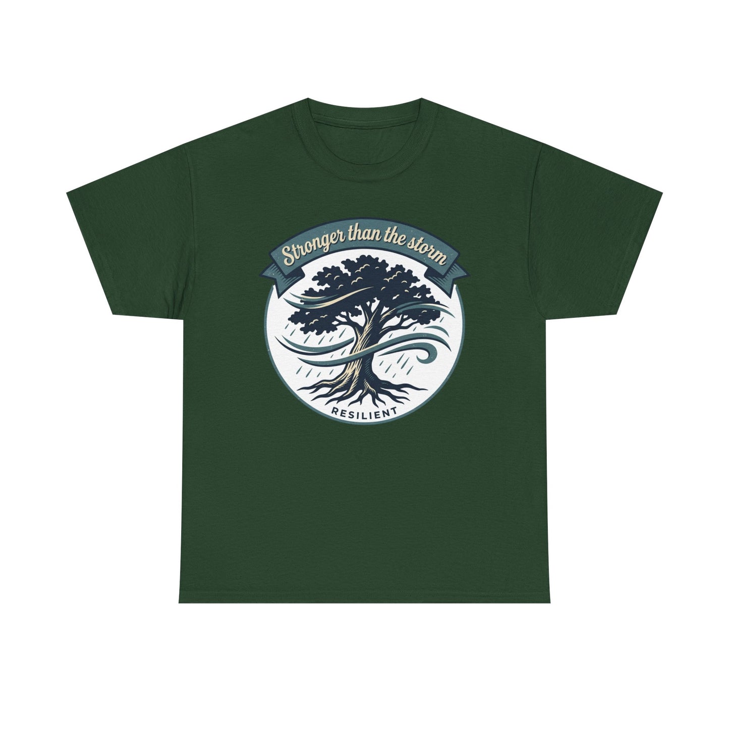 Resilient Tree T‑Shirt — "Stronger Than the Storm" Inspirational Tee