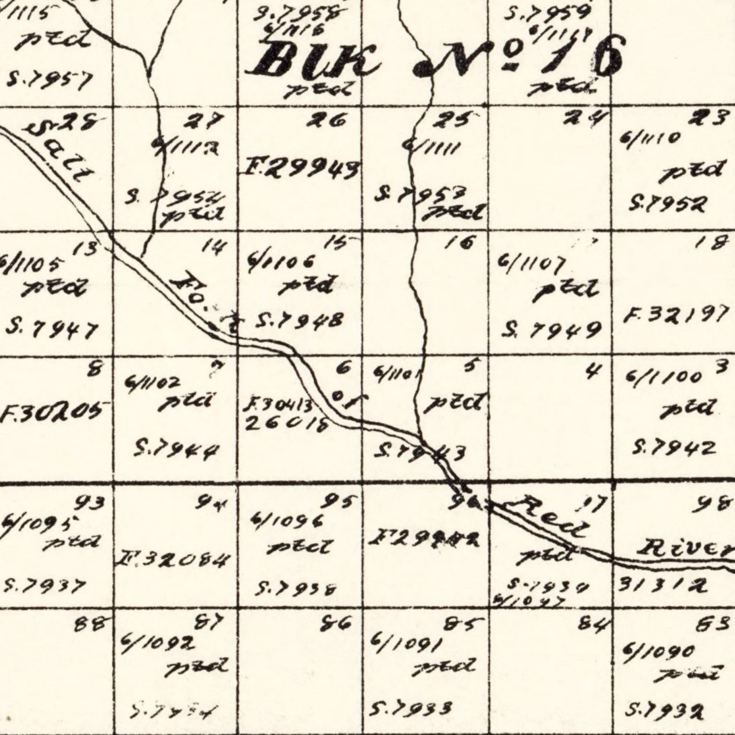 Vintage Map of Collingsworth County, Texas 1892
