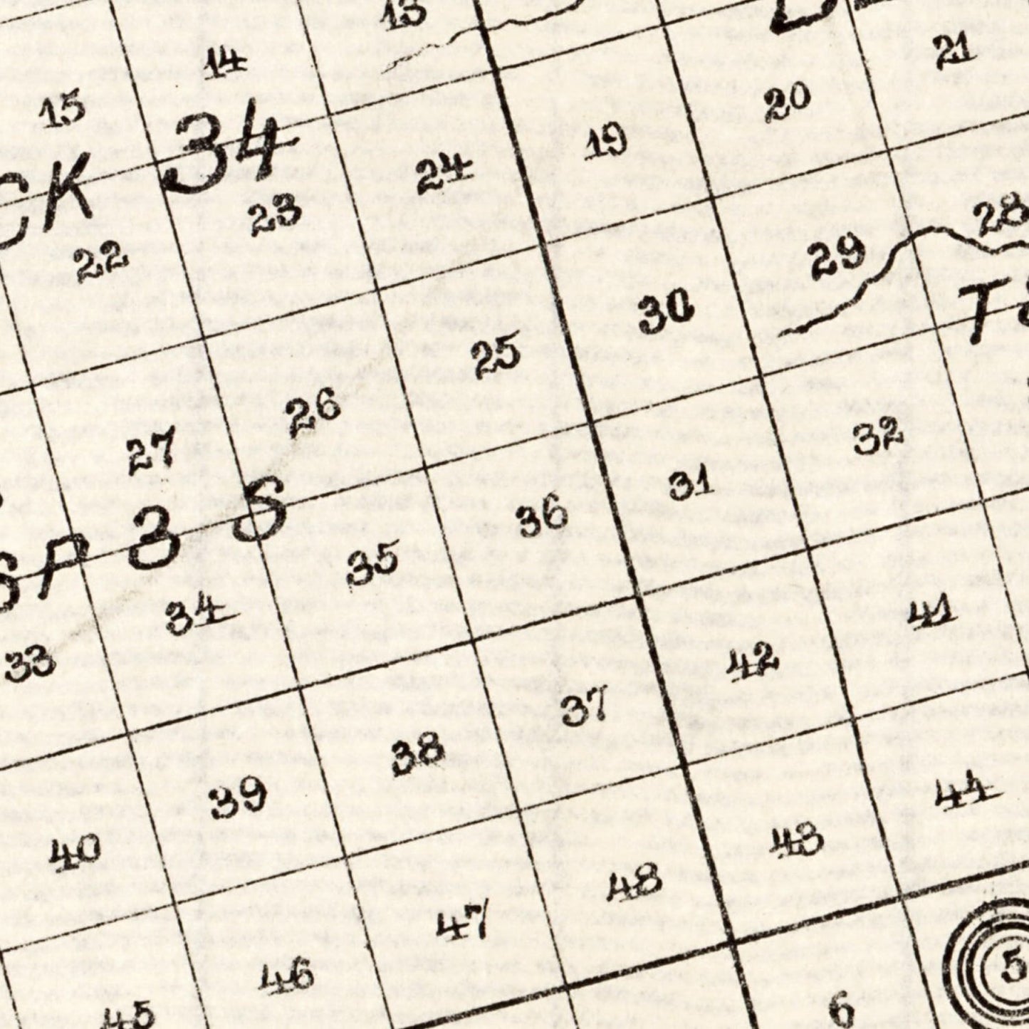 Vintage Map of Glasscock County, Texas 1890