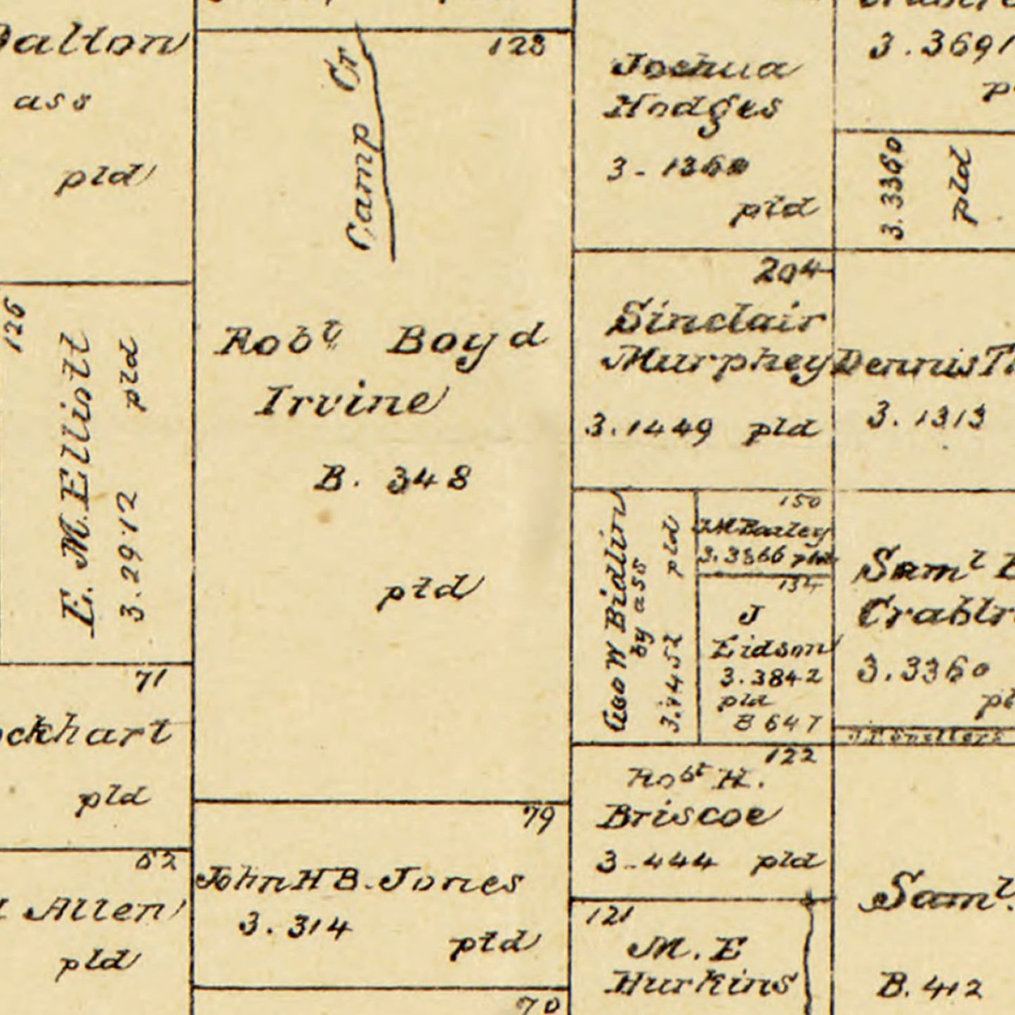 Vintage Map of Rockwall County, Texas 1880