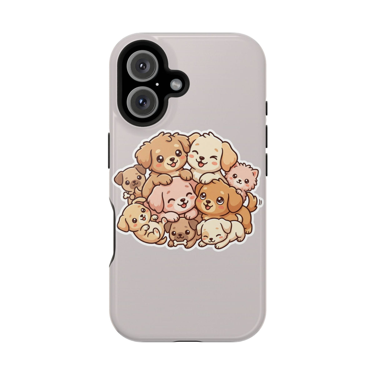Cute Puppy Pile Magnetic Impact-Resistant Phone Case