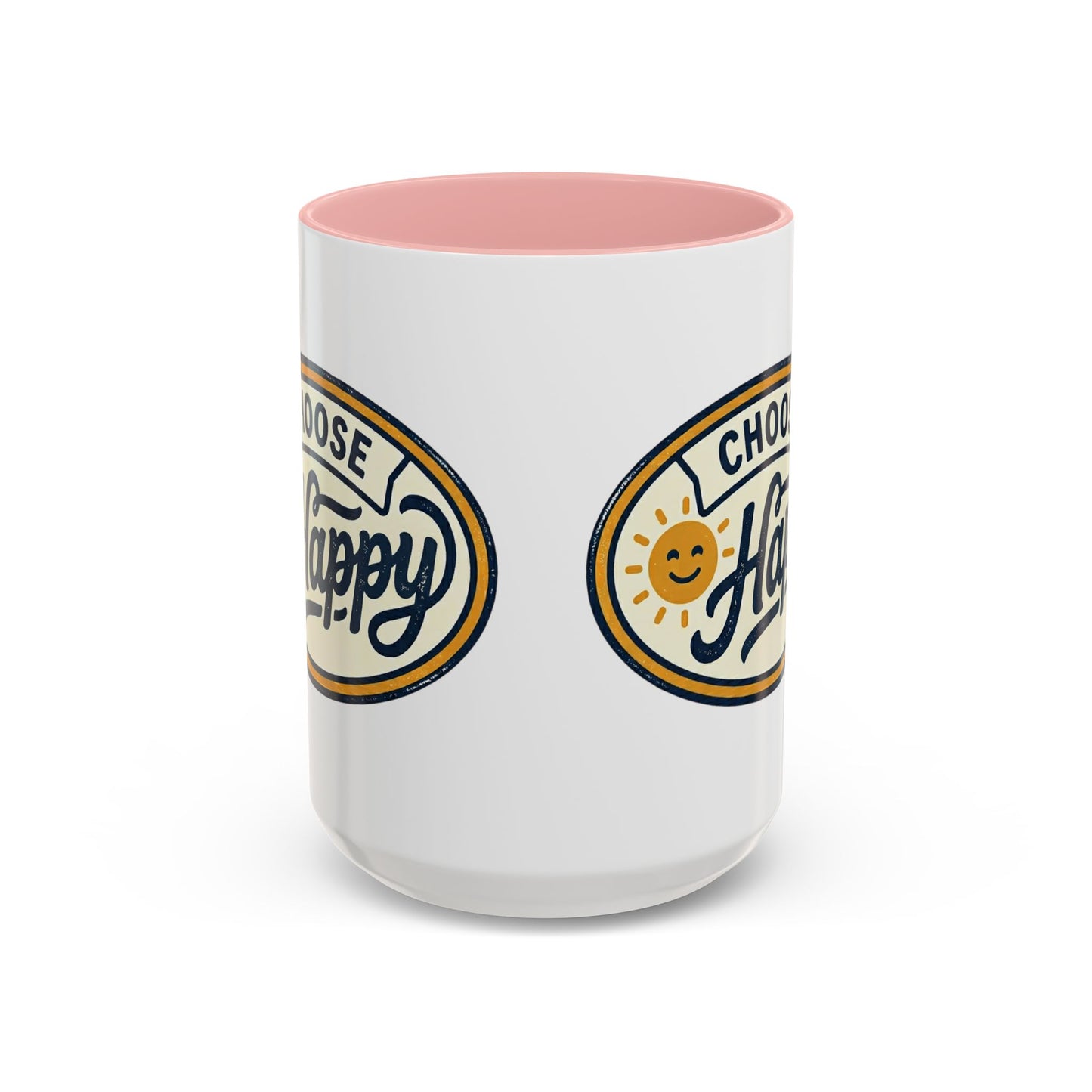 Choose Happy Coffee Mug — Inspirational Ceramic Accent Mug (11/15oz)