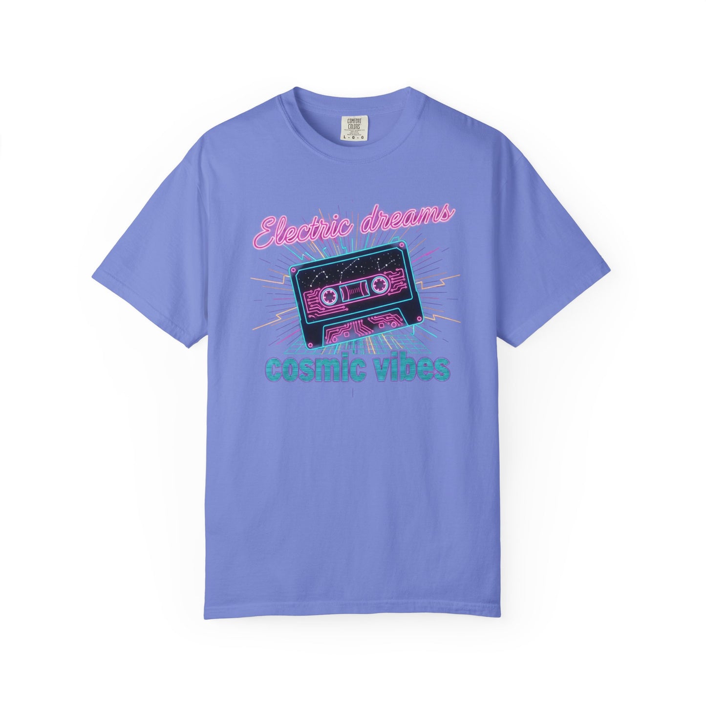 Electric Dreams cassette tape cosmic vibes T-shirt | retro 80s neon
