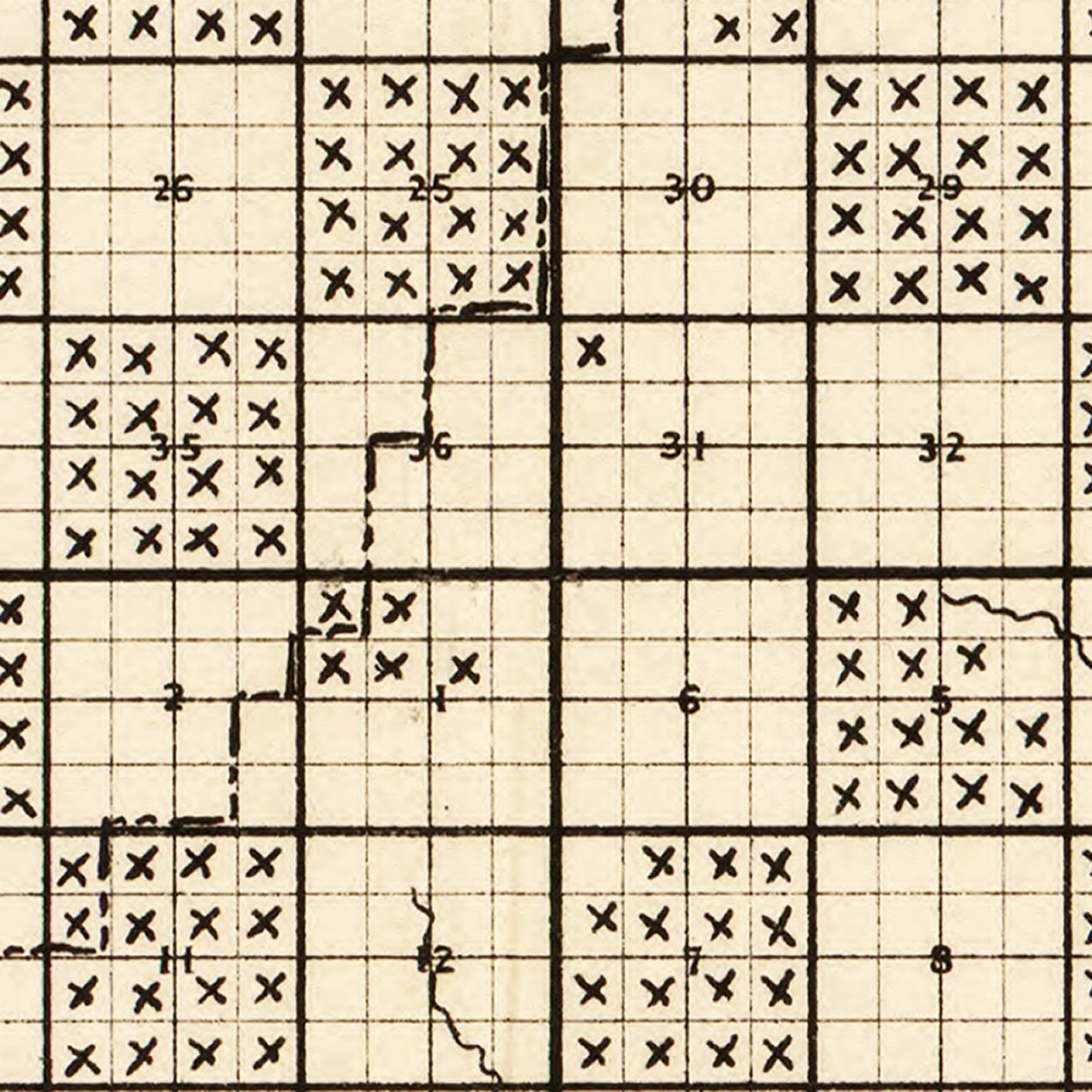 Vintage Map of Kalkaska County, Michigan 1878