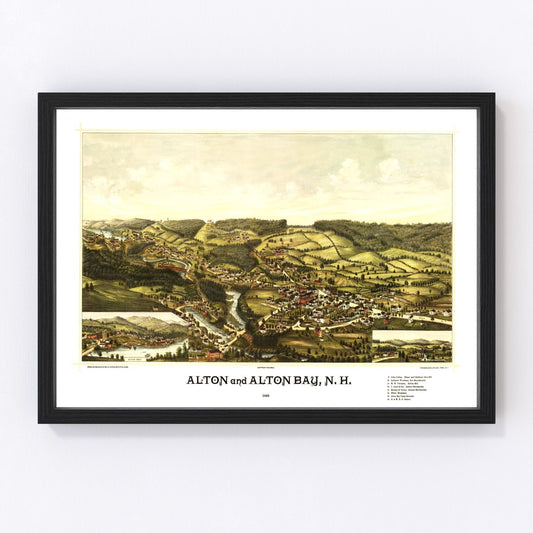 Vintage Map of Alton, New Hampshire 1888