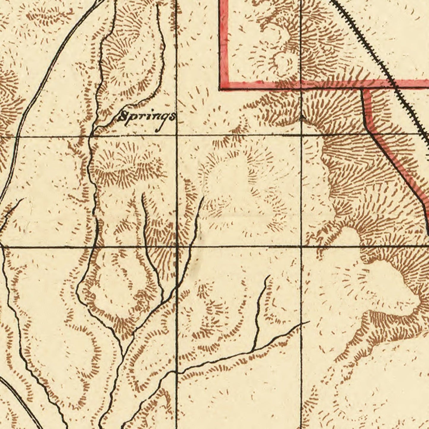 Vintage Map of Santa Fe County, New Mexico 1888
