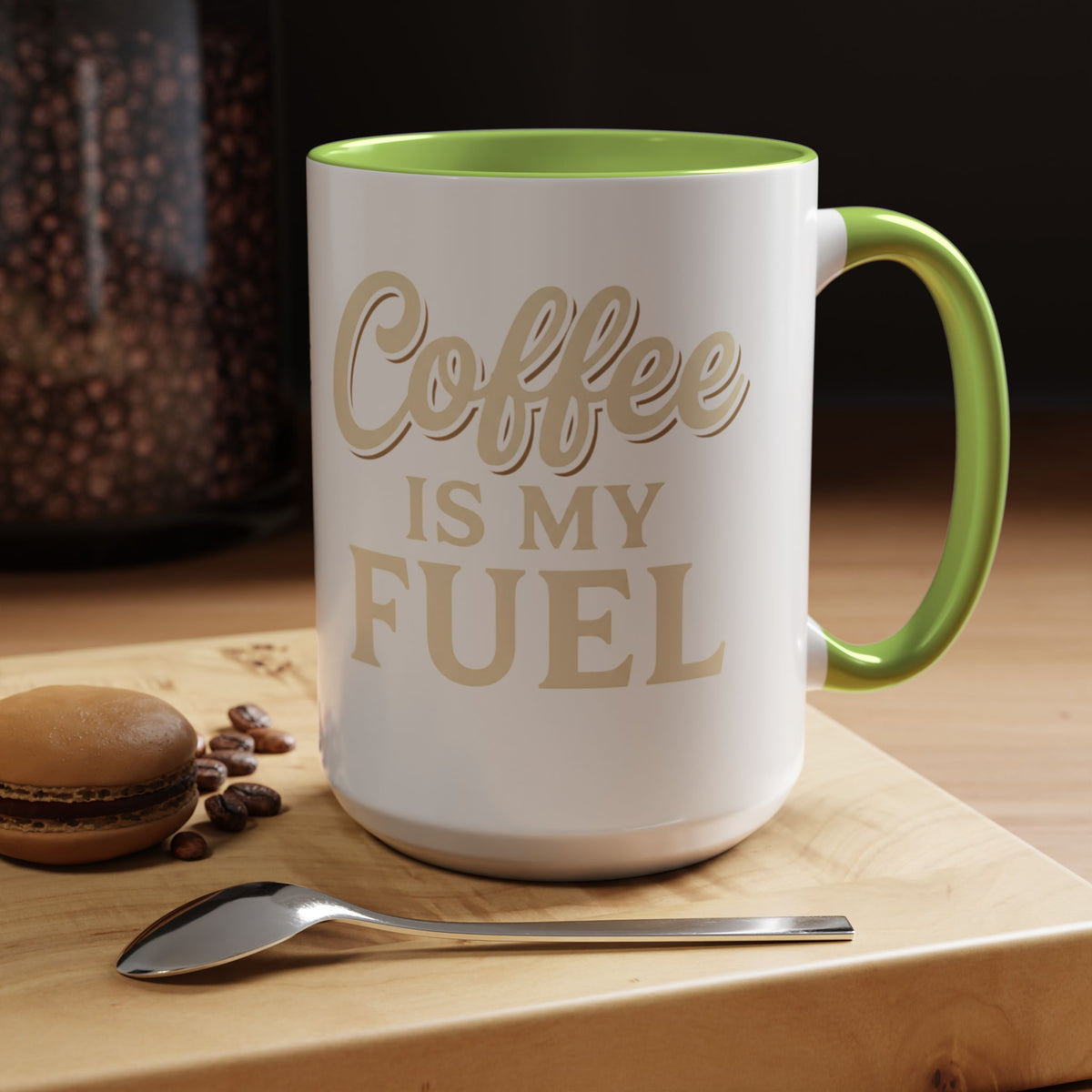 Coffee Is My Fuel Accent Coffee Mug — 11/15oz Ceramic Gift for Coffee Lovers