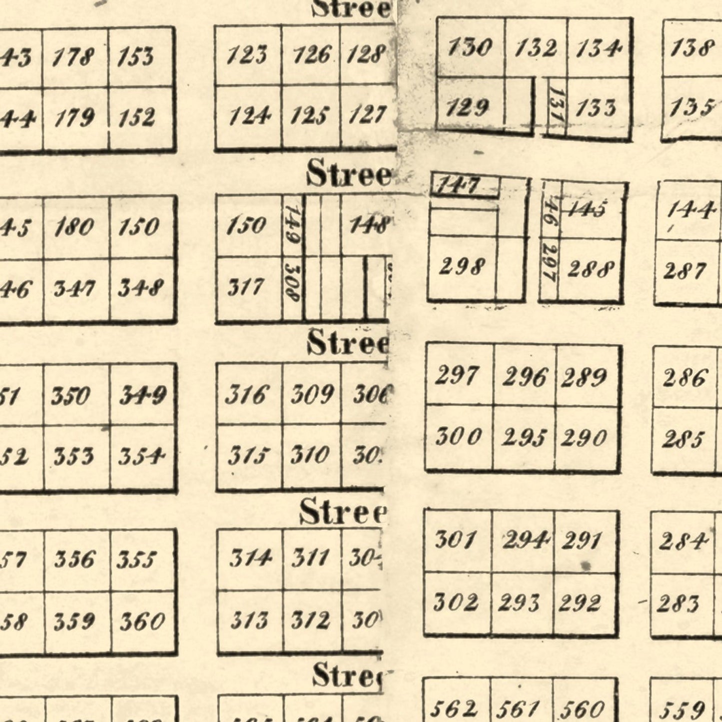 Vintage Map of San Francisco, California 1849