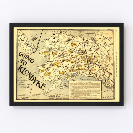 Vintage Map of Alaska 1897