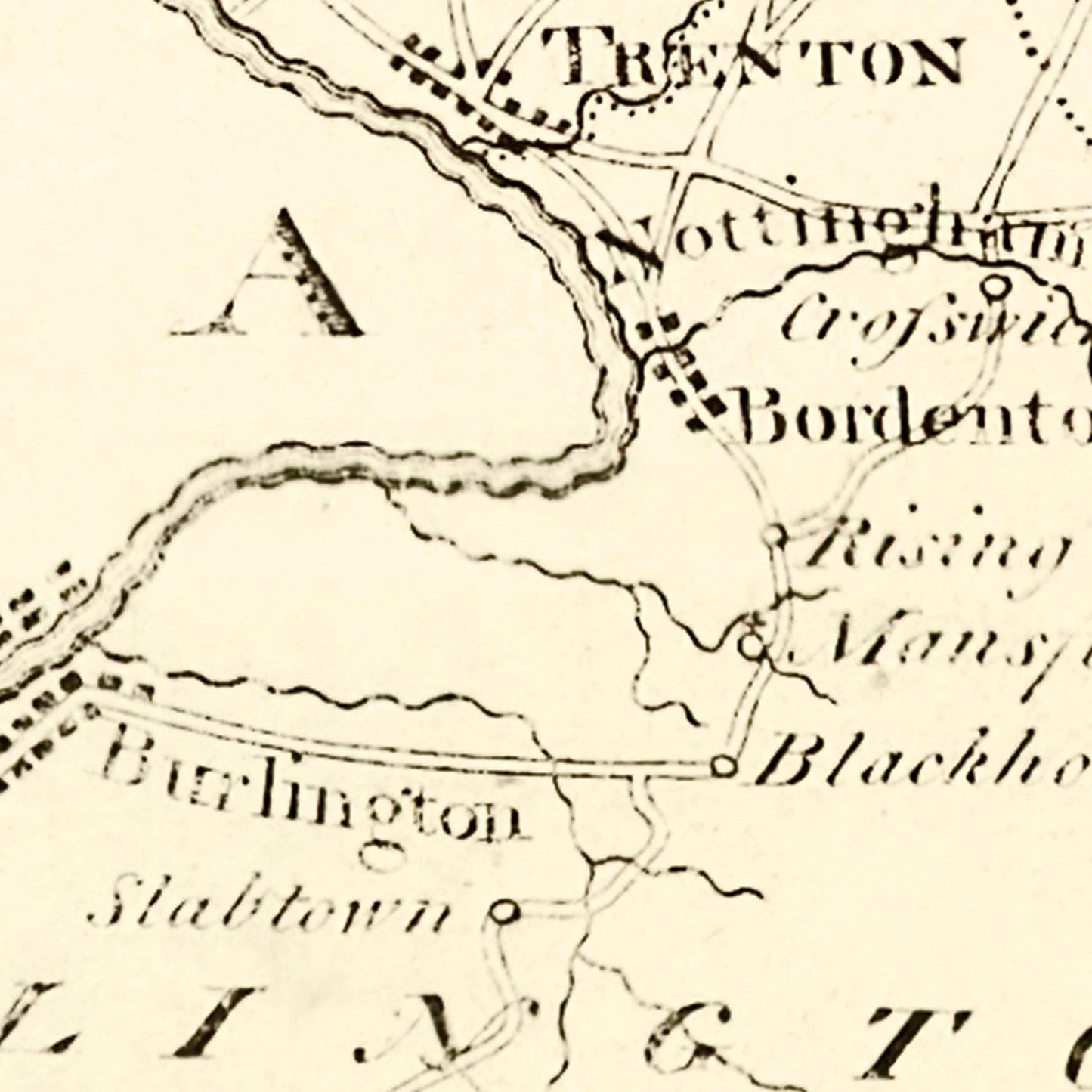 Vintage Map of New Jersey 1795