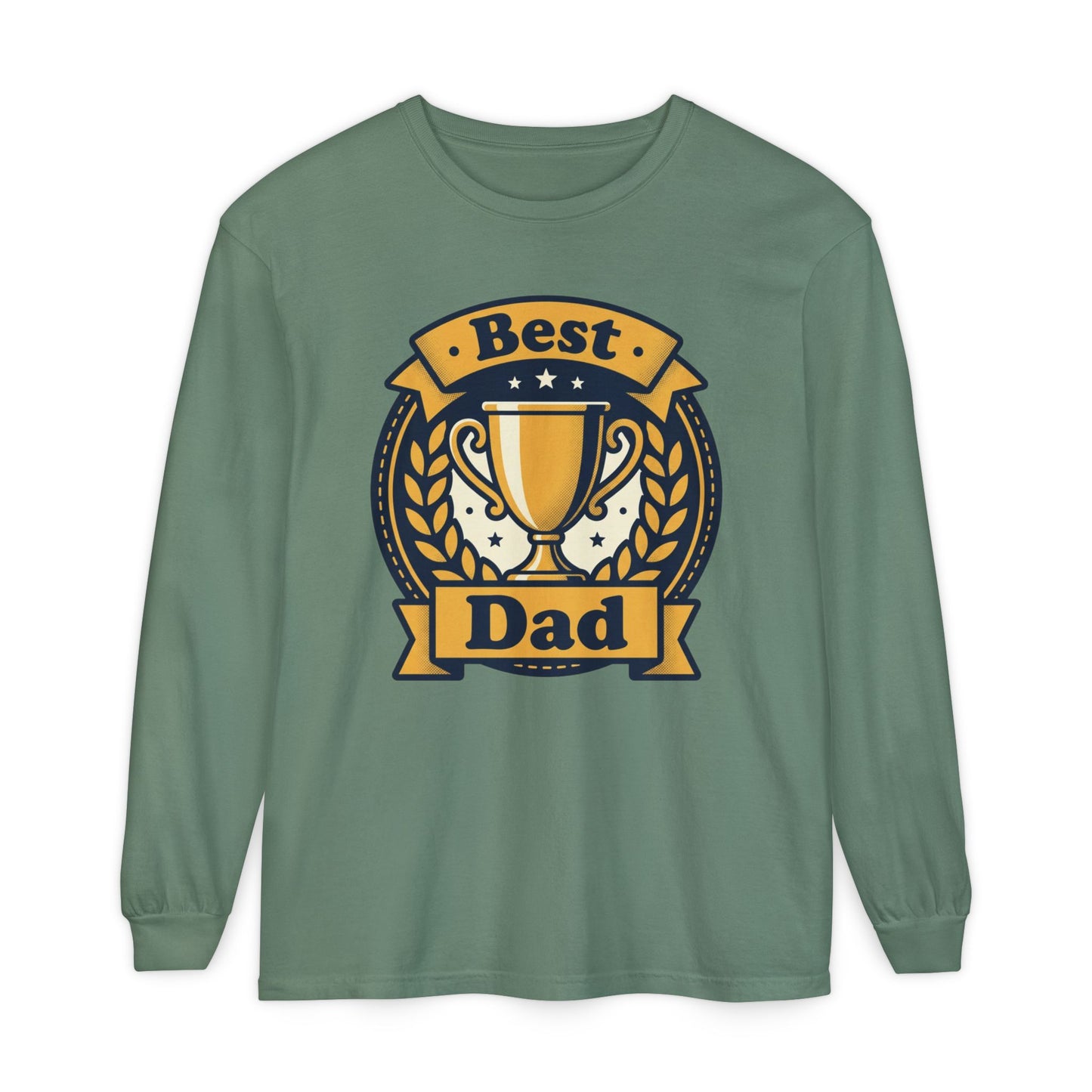Best Dad Trophy Long Sleeve T-Shirt — Father’s Day Gift