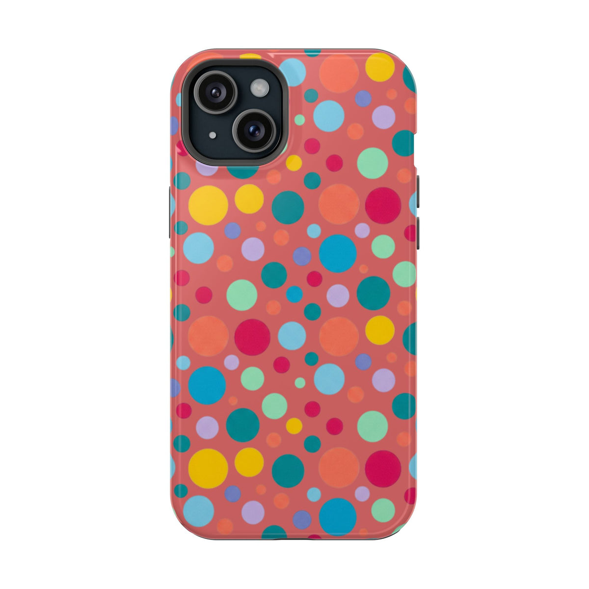Colorful Polka Dot Magnetic Phone Case — Impact-Resistant, Vibrant Retro Dots