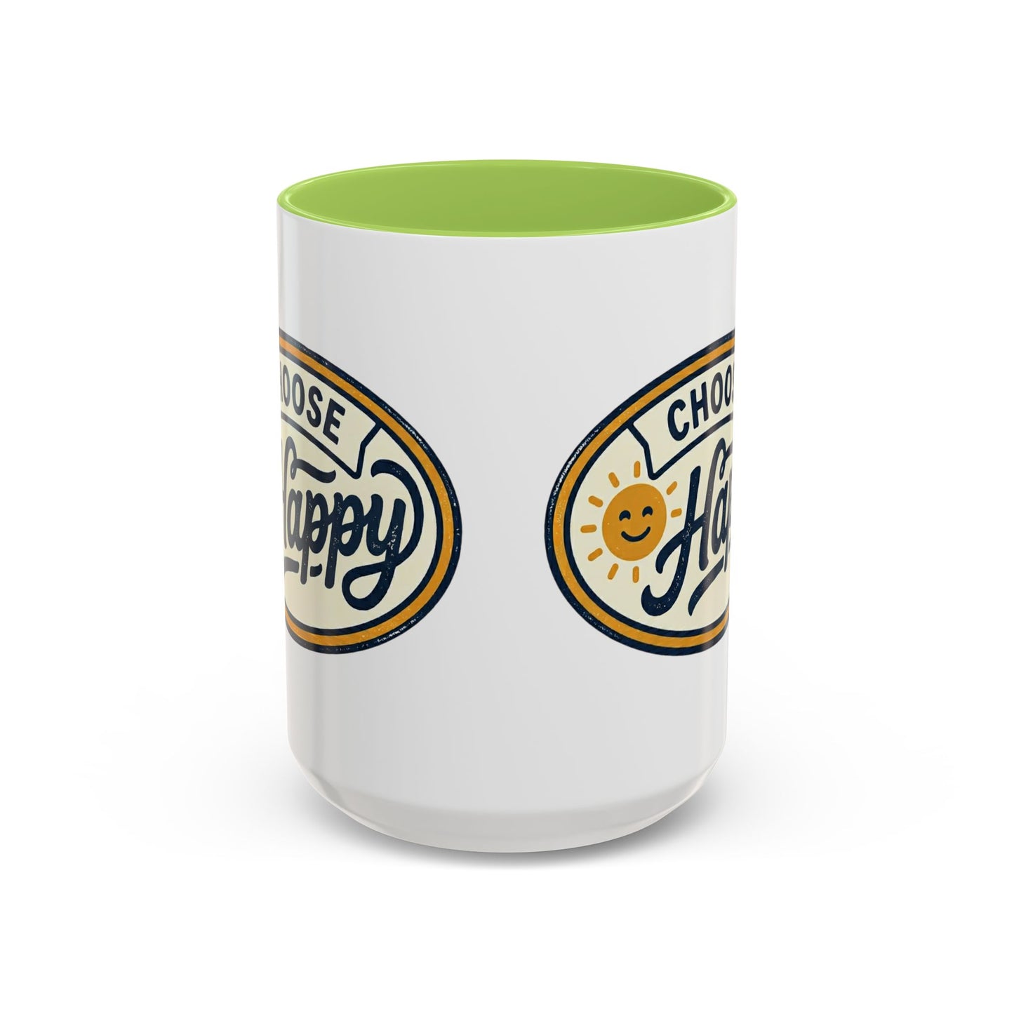Choose Happy Coffee Mug — Inspirational Ceramic Accent Mug (11/15oz)