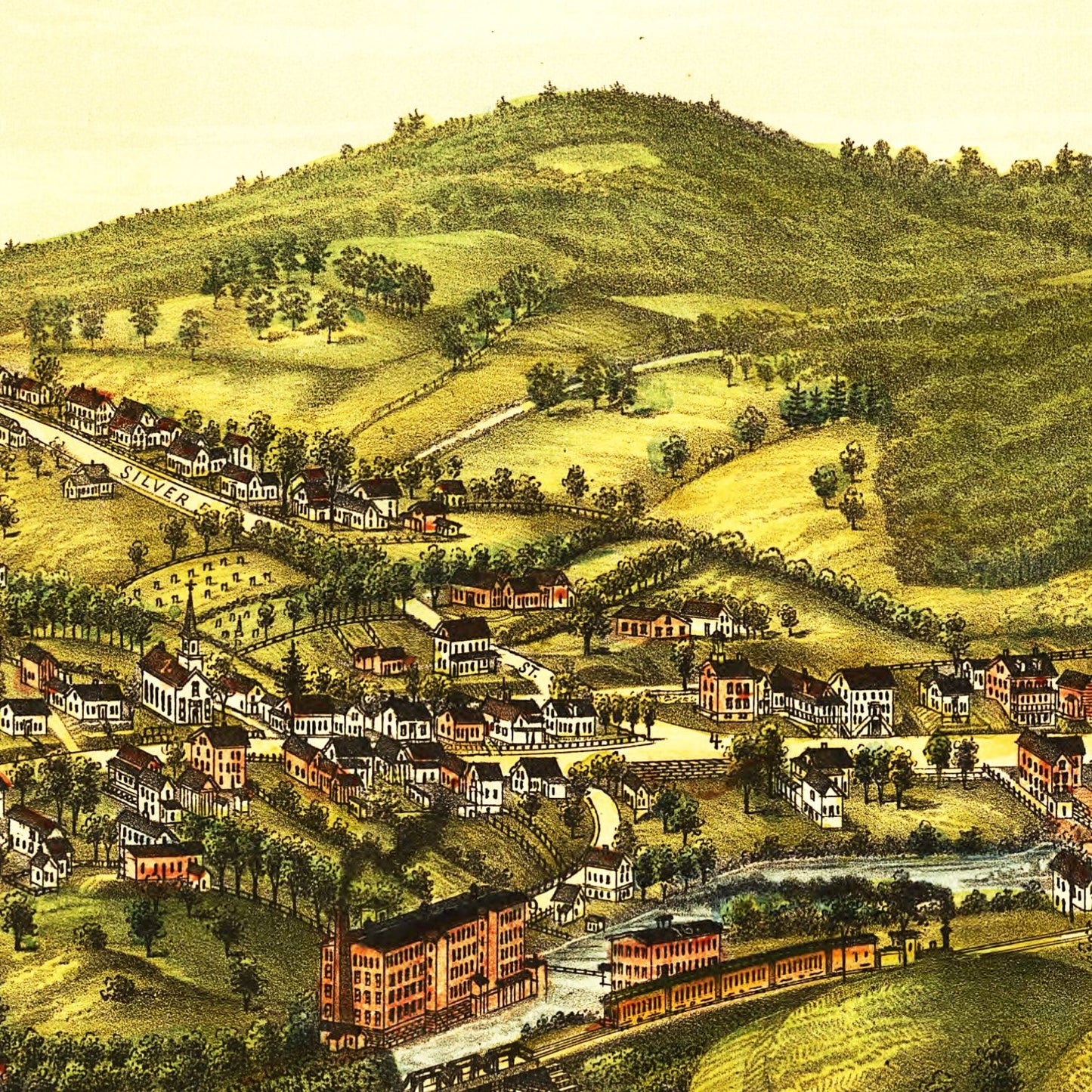 Vintage Map of Milton, New Hampshire 1888