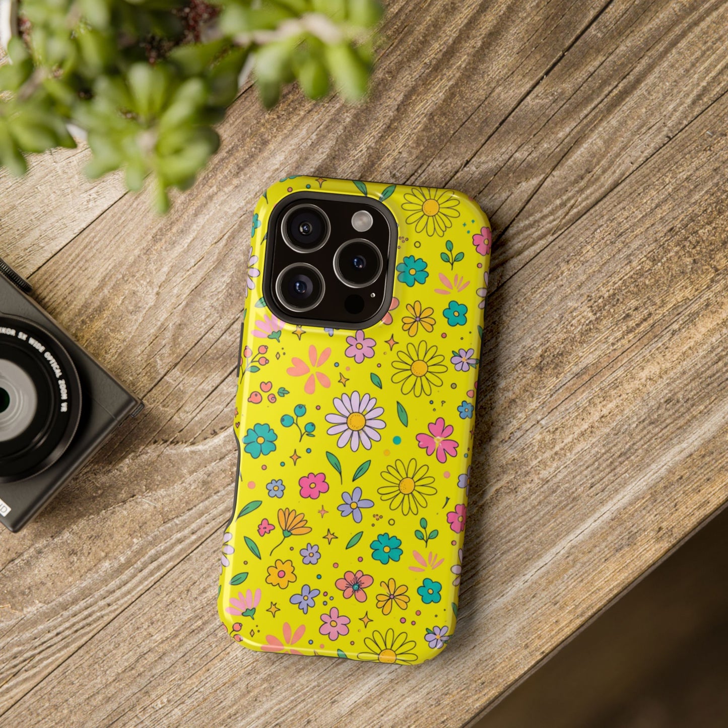 Floral Ditsy Phone Case — Magnetic Impact-Resistant Protective Cover