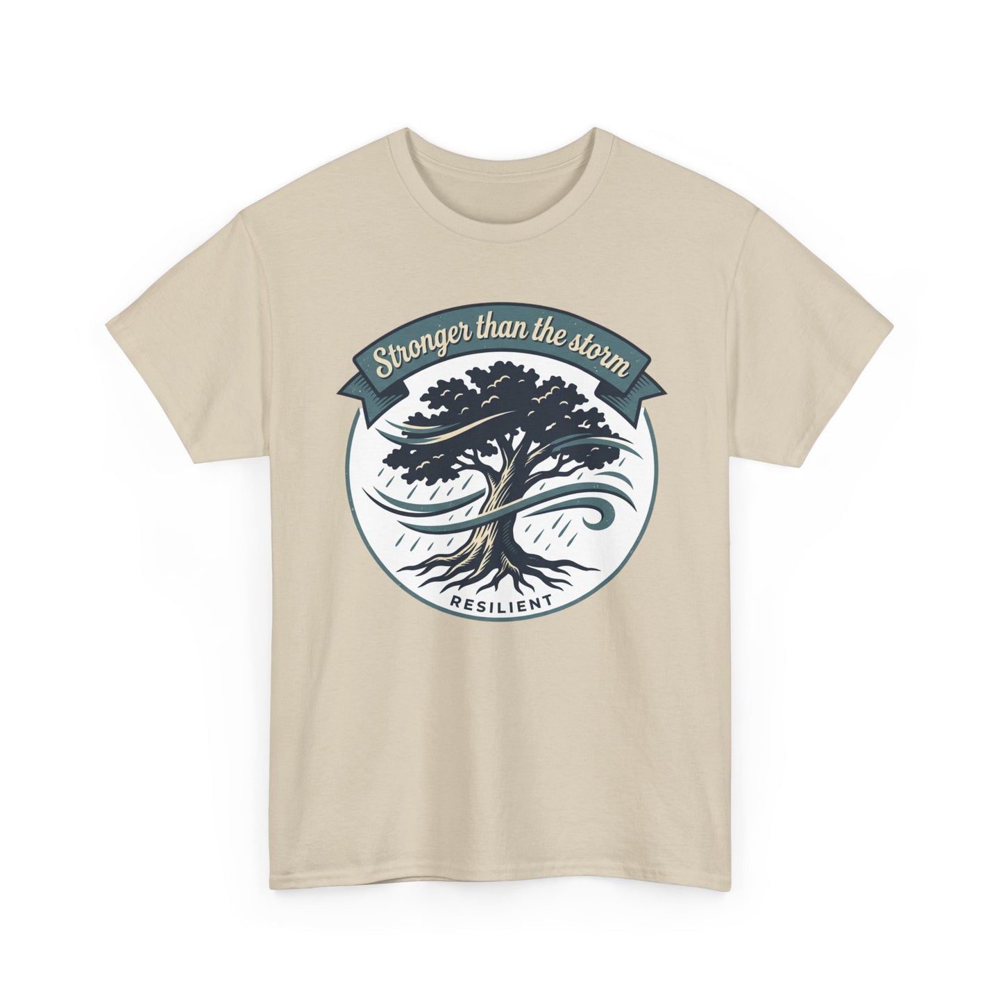 Resilient Tree T‑Shirt — "Stronger Than the Storm" Inspirational Tee
