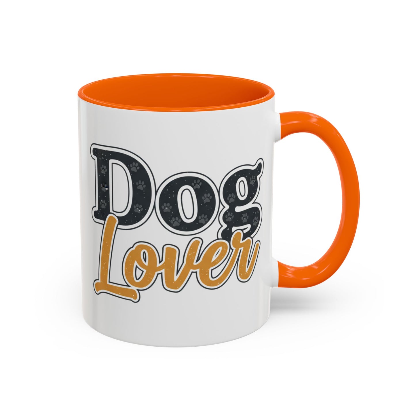 Dog Lover Accent Coffee Mug — 'Dog Lover' 11/15oz Ceramic Mug