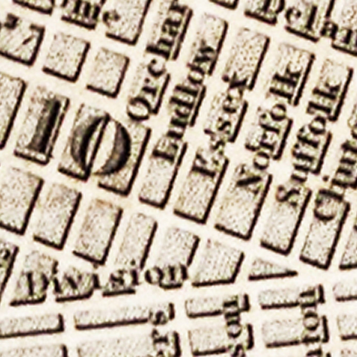 Vintage Map of New York City, New York 1837