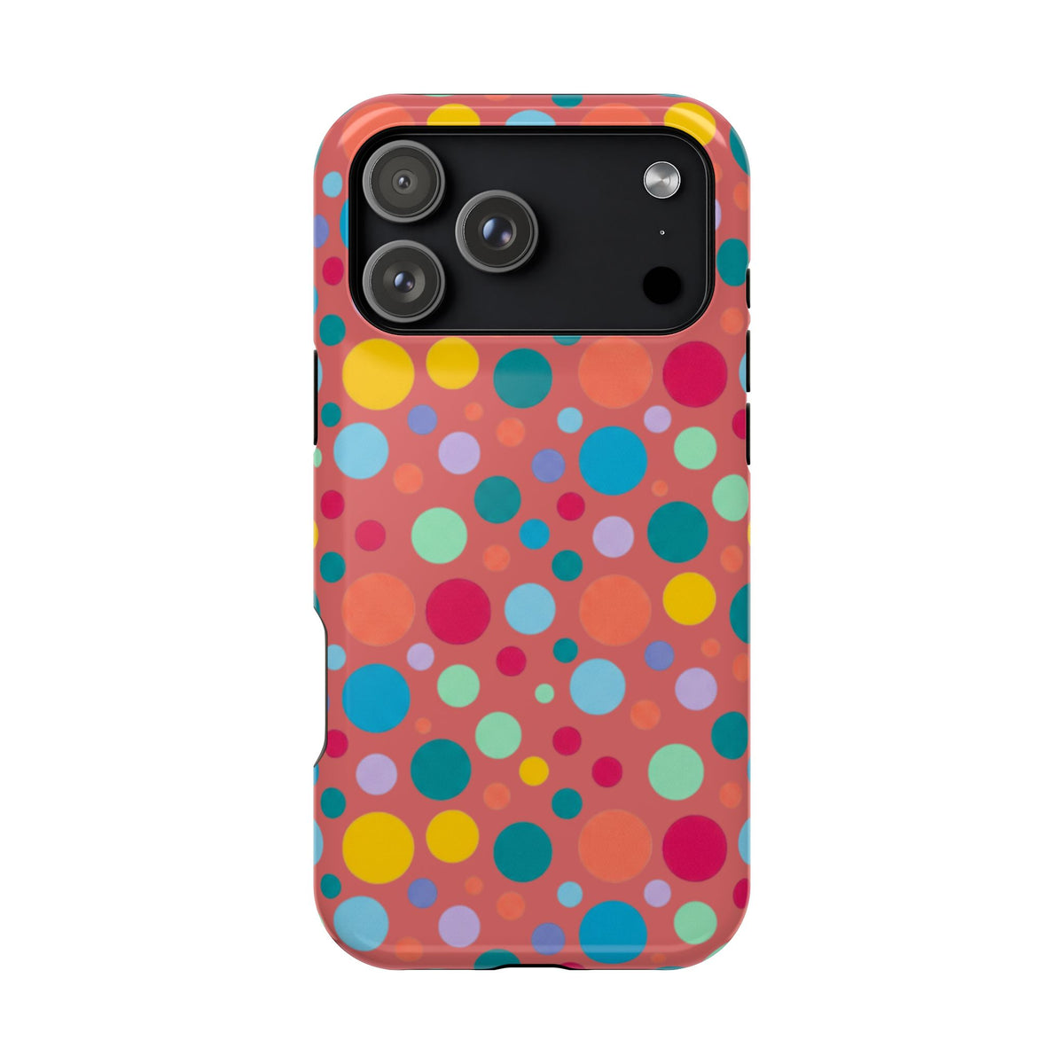 Colorful Polka Dot Magnetic Phone Case — Impact-Resistant, Vibrant Retro Dots