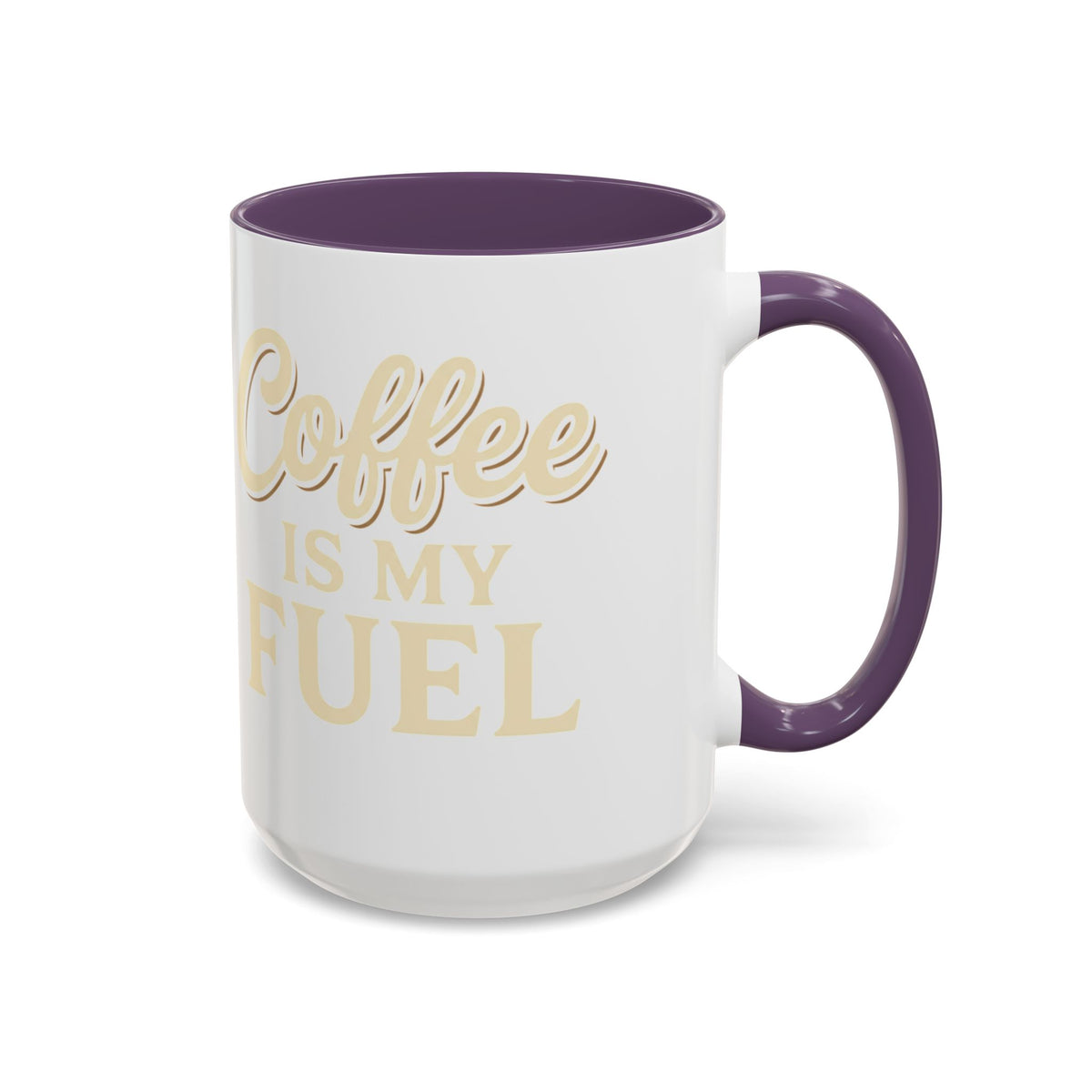Coffee Is My Fuel Accent Coffee Mug — 11/15oz Ceramic Gift for Coffee Lovers