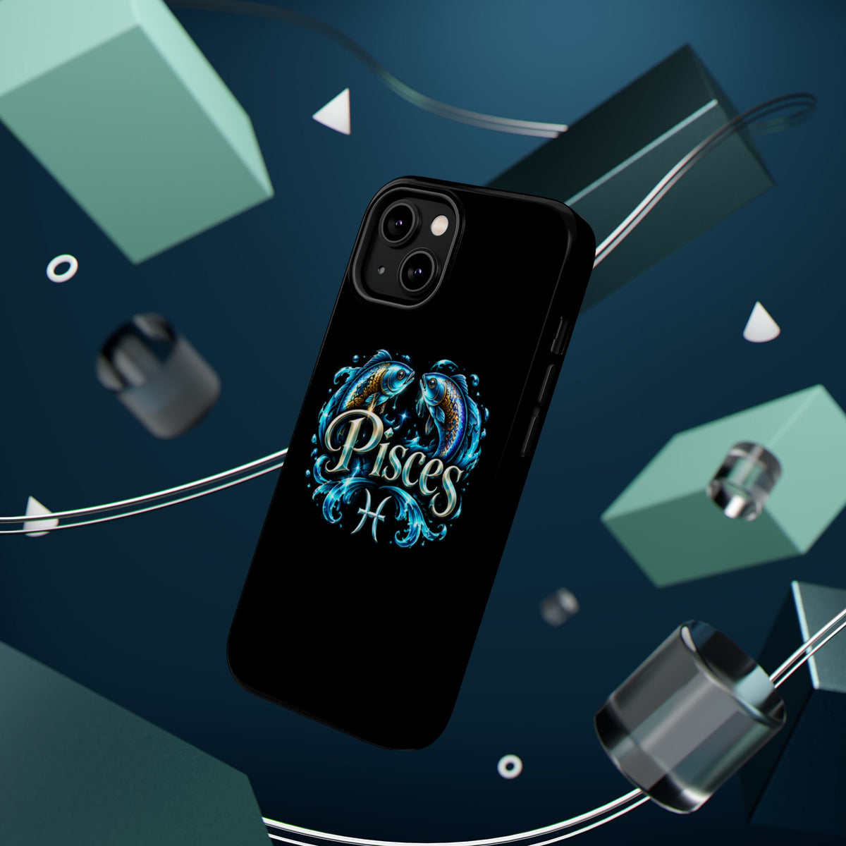 Pisces Magnetic Impact-Resistant Phone Case — Zodiac Fish Astrology Design