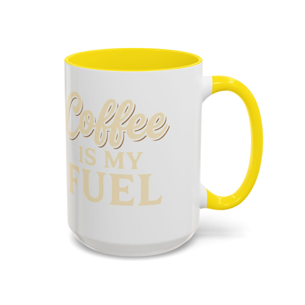 Coffee Is My Fuel Accent Coffee Mug — 11/15oz Ceramic Gift for Coffee Lovers