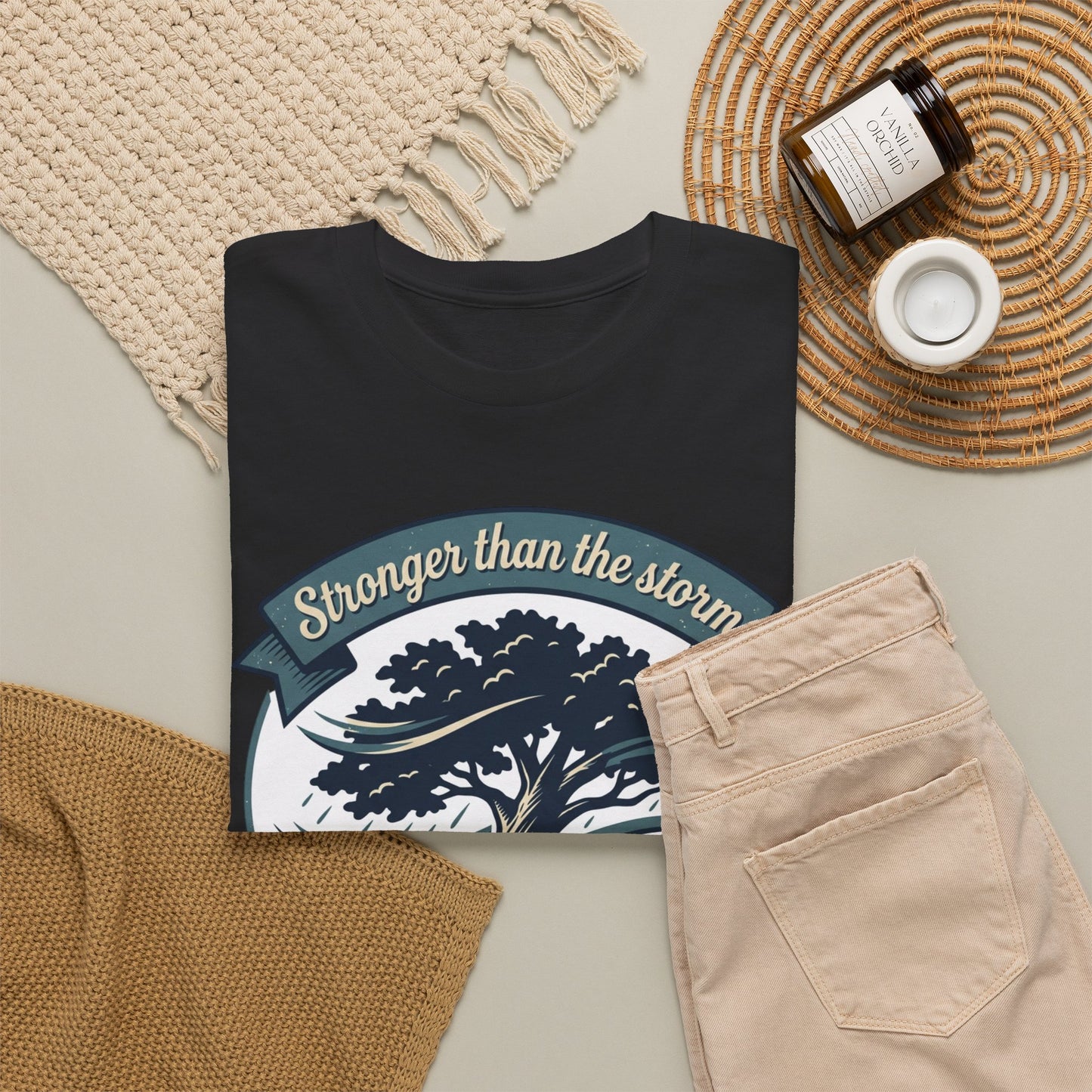 Resilient Tree T‑Shirt — "Stronger Than the Storm" Inspirational Tee