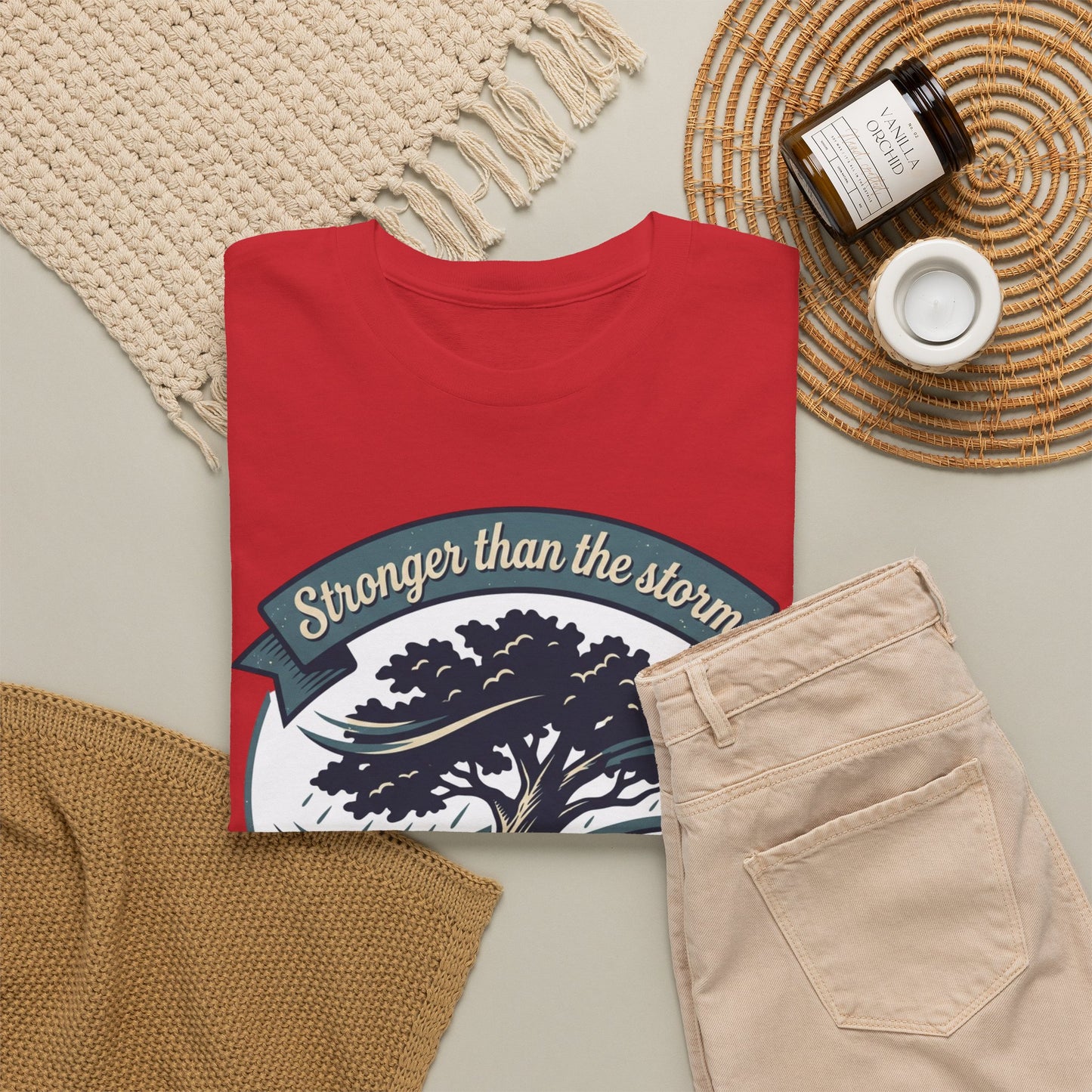 Resilient Tree T‑Shirt — "Stronger Than the Storm" Inspirational Tee