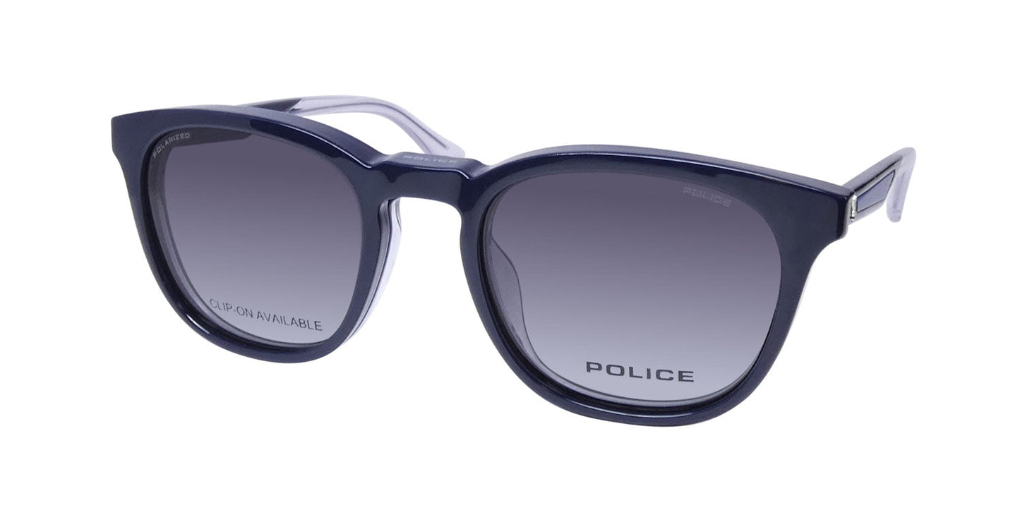 Police Vplf02 Groove 2 Clip-On Eyeglasses