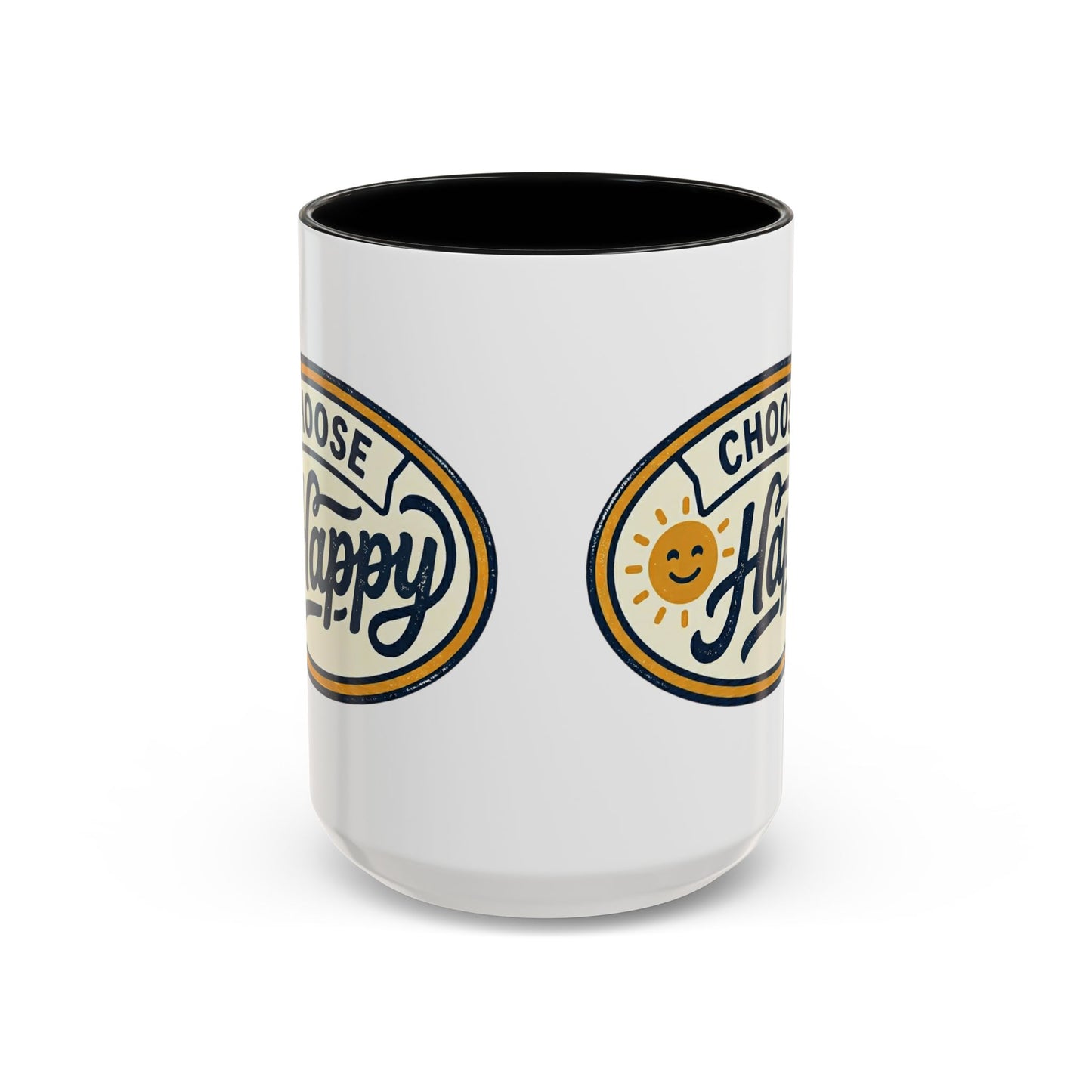 Choose Happy Coffee Mug — Inspirational Ceramic Accent Mug (11/15oz)