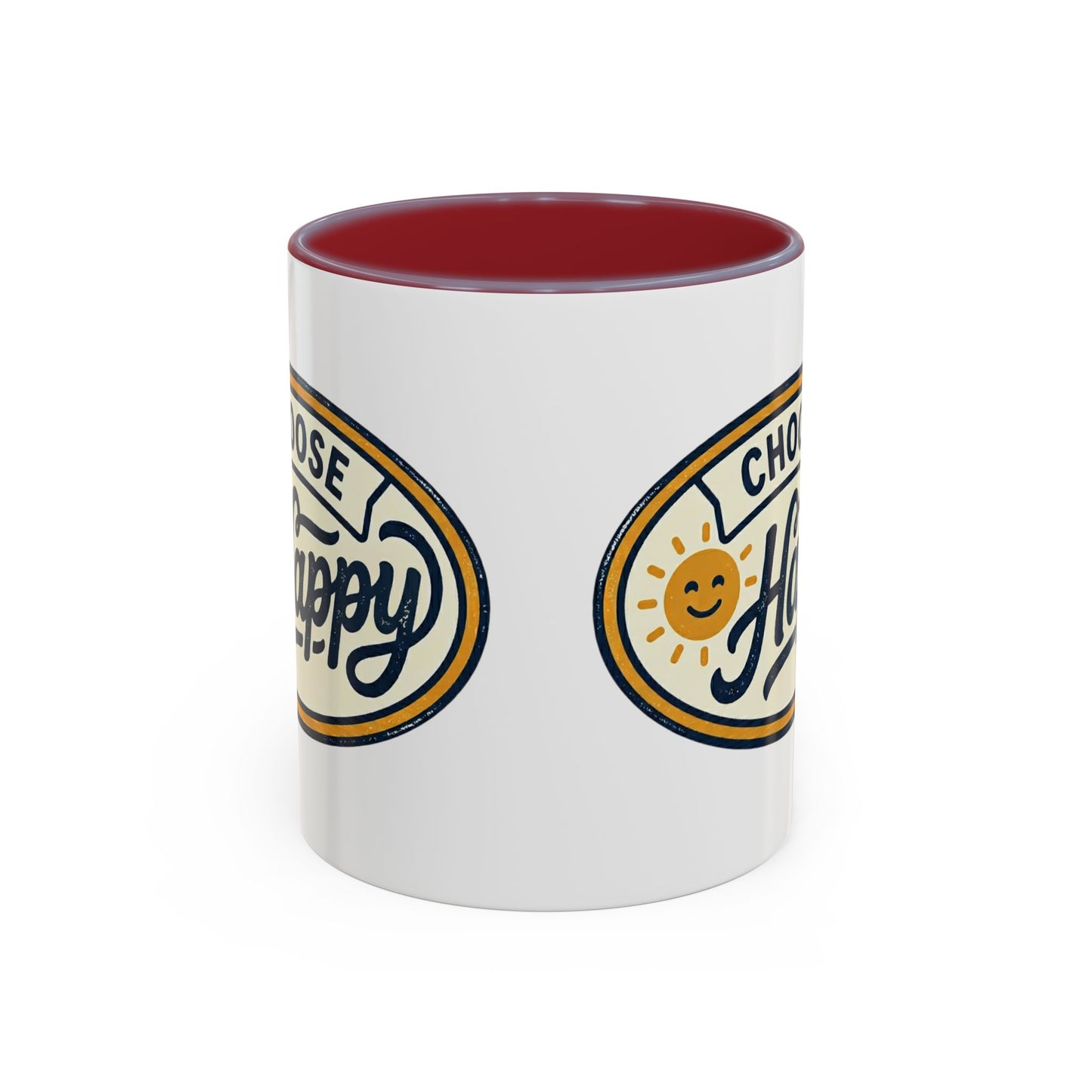 Choose Happy Coffee Mug — Inspirational Ceramic Accent Mug (11/15oz)