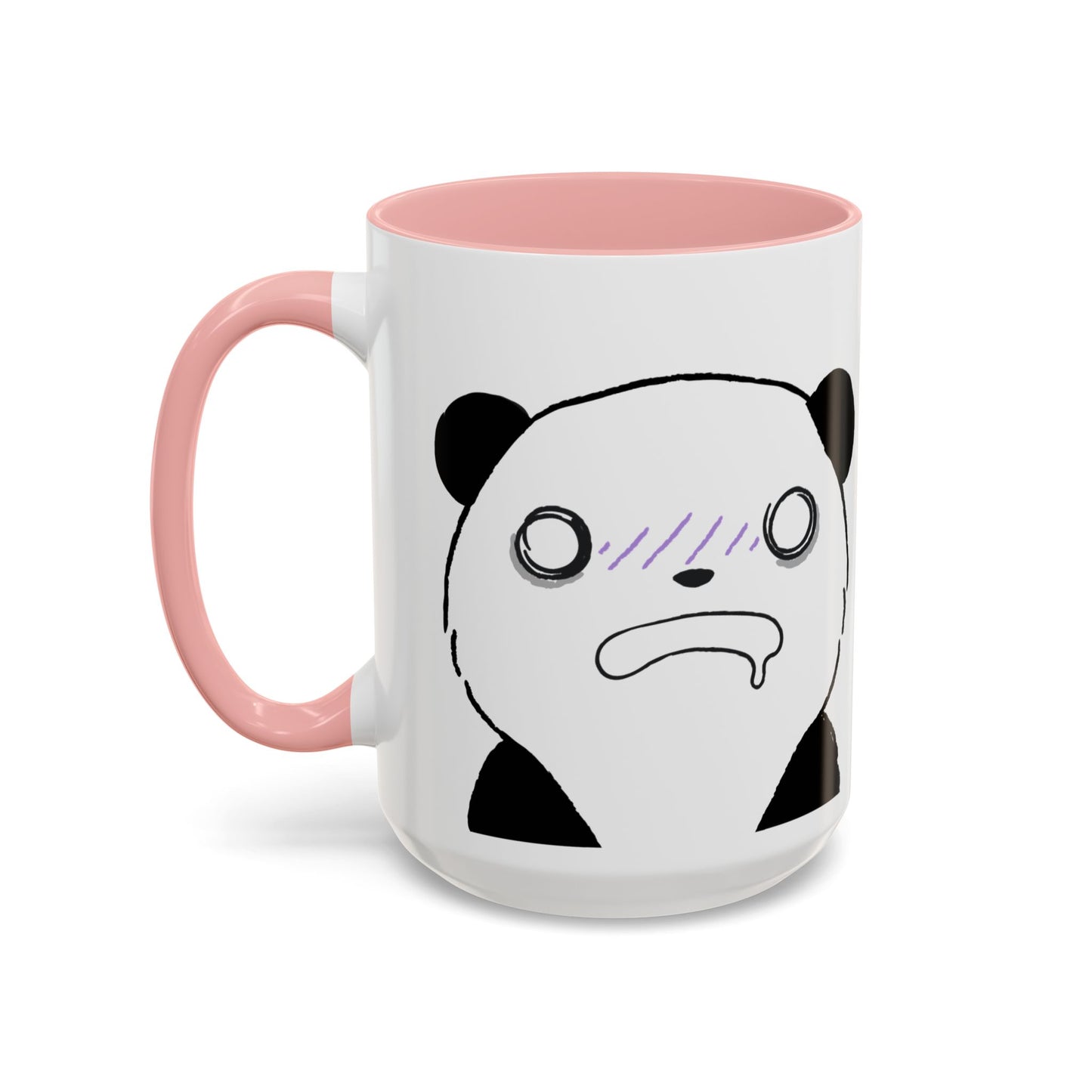 Just Give Me My Coffee!!! Accent Mug — Panda Coffee Lover Gift (11/15oz)