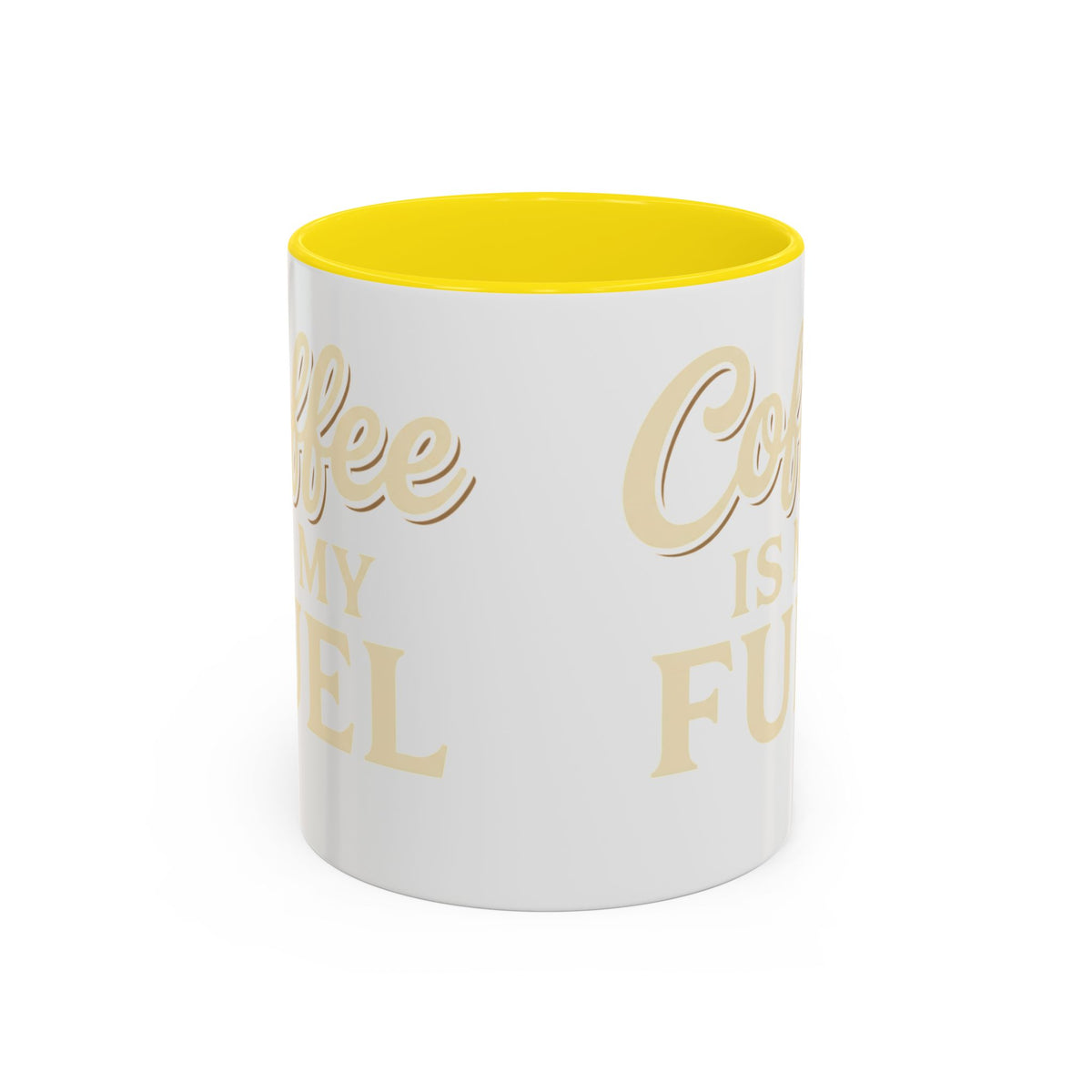 Coffee Is My Fuel Accent Coffee Mug — 11/15oz Ceramic Gift for Coffee Lovers