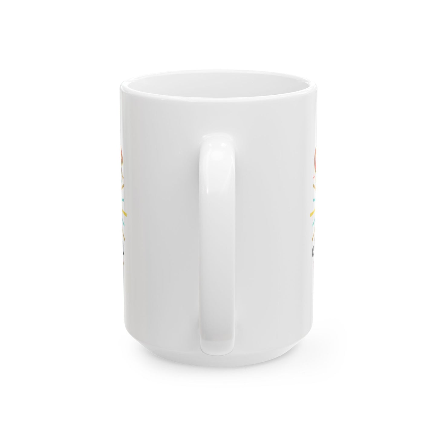 Coffee Mug — 'Coffee My Favorite Drink' Colorful Retro Ceramic Mug (11oz, 15oz)