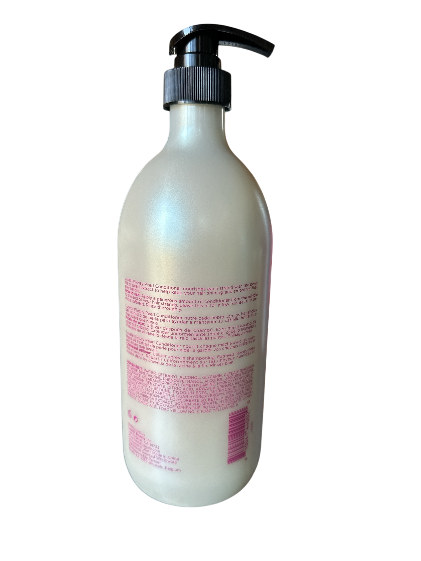 Luseta Glossy Pearl Conditioner Smooth & Frizziness Formula Colour Safe 33.8fl.oz 1000ml
