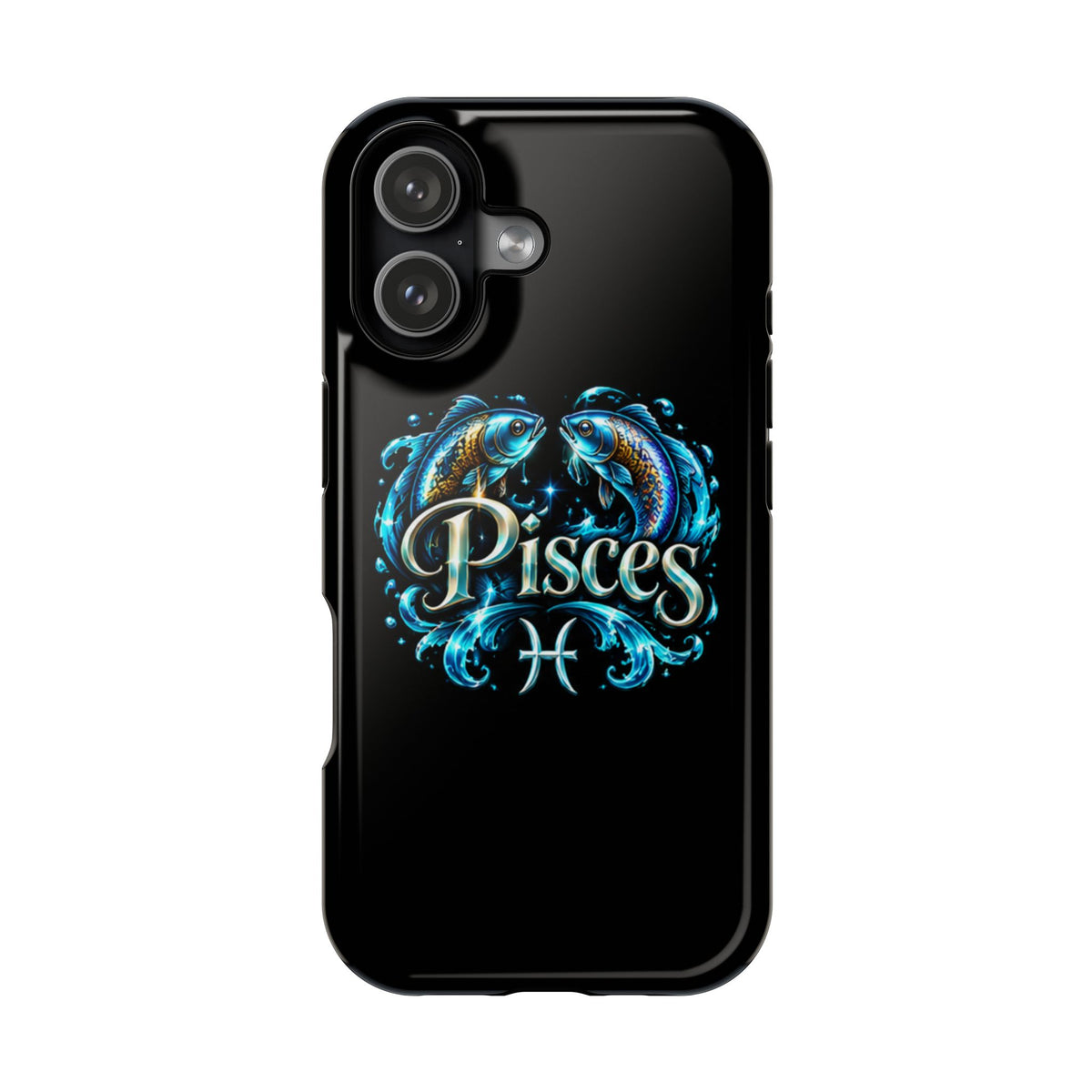 Pisces Magnetic Impact-Resistant Phone Case — Zodiac Fish Astrology Design