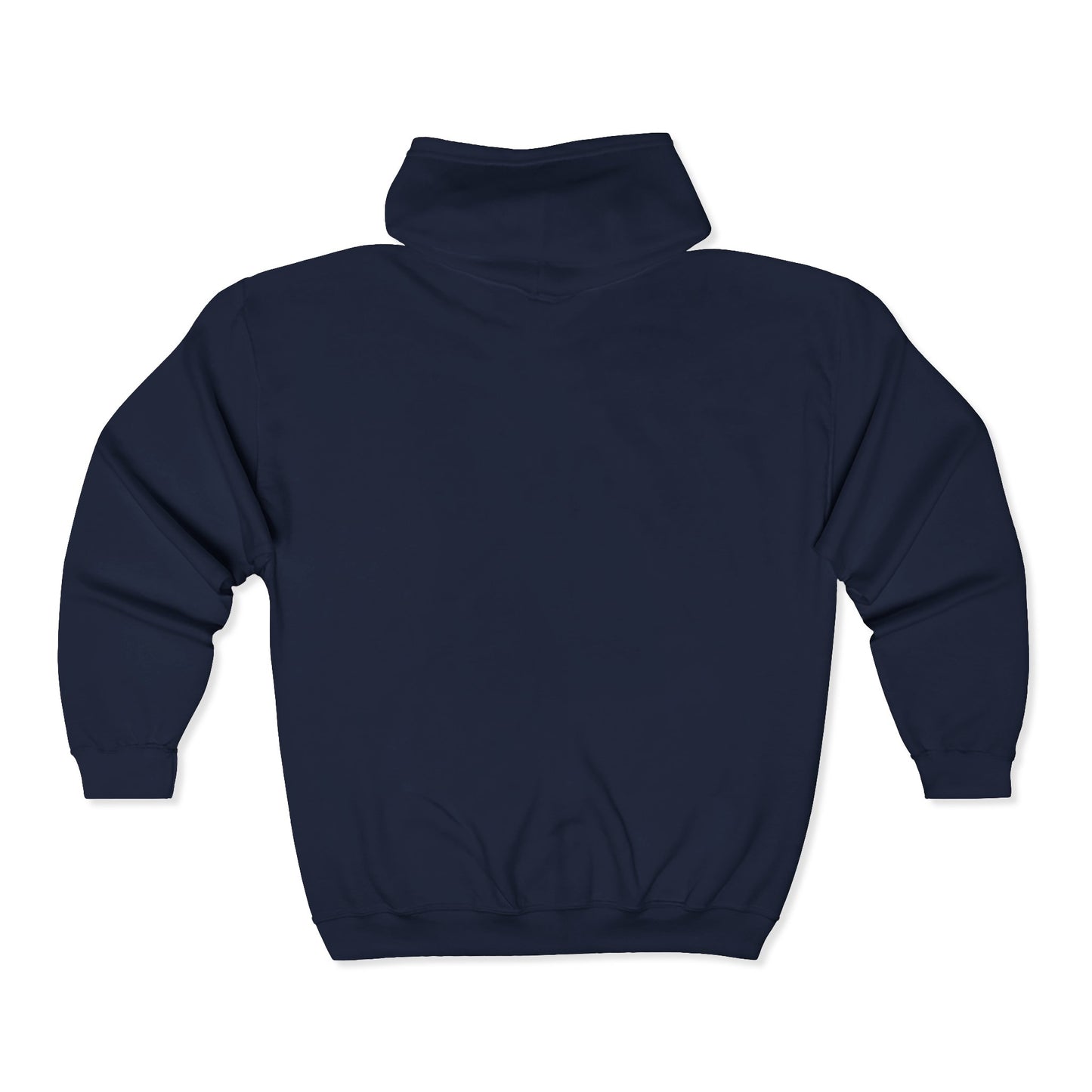 Wolf Head Zip Hoodie — Vintage Wolf Full-Zip Hooded Sweatshirt
