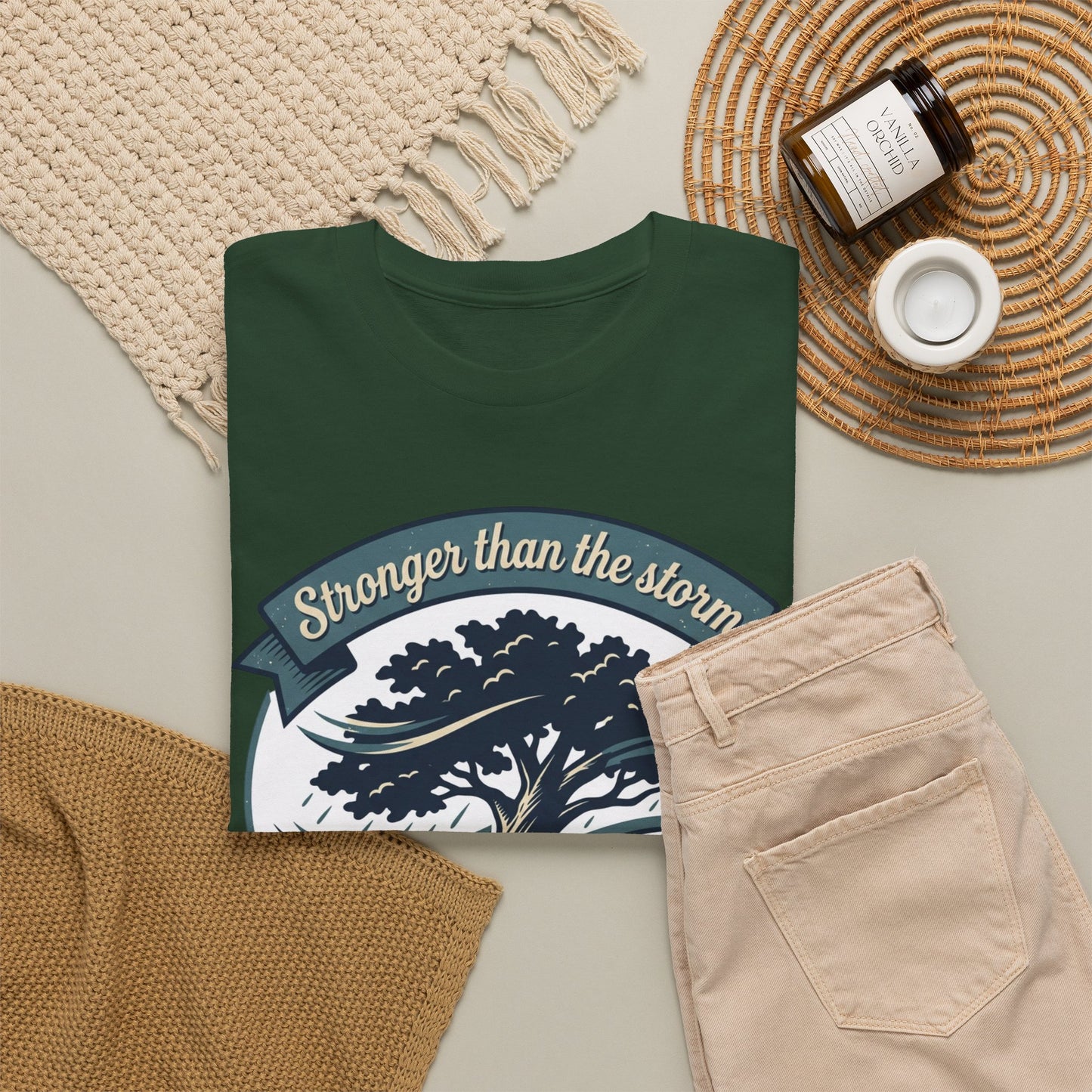 Resilient Tree T‑Shirt — "Stronger Than the Storm" Inspirational Tee