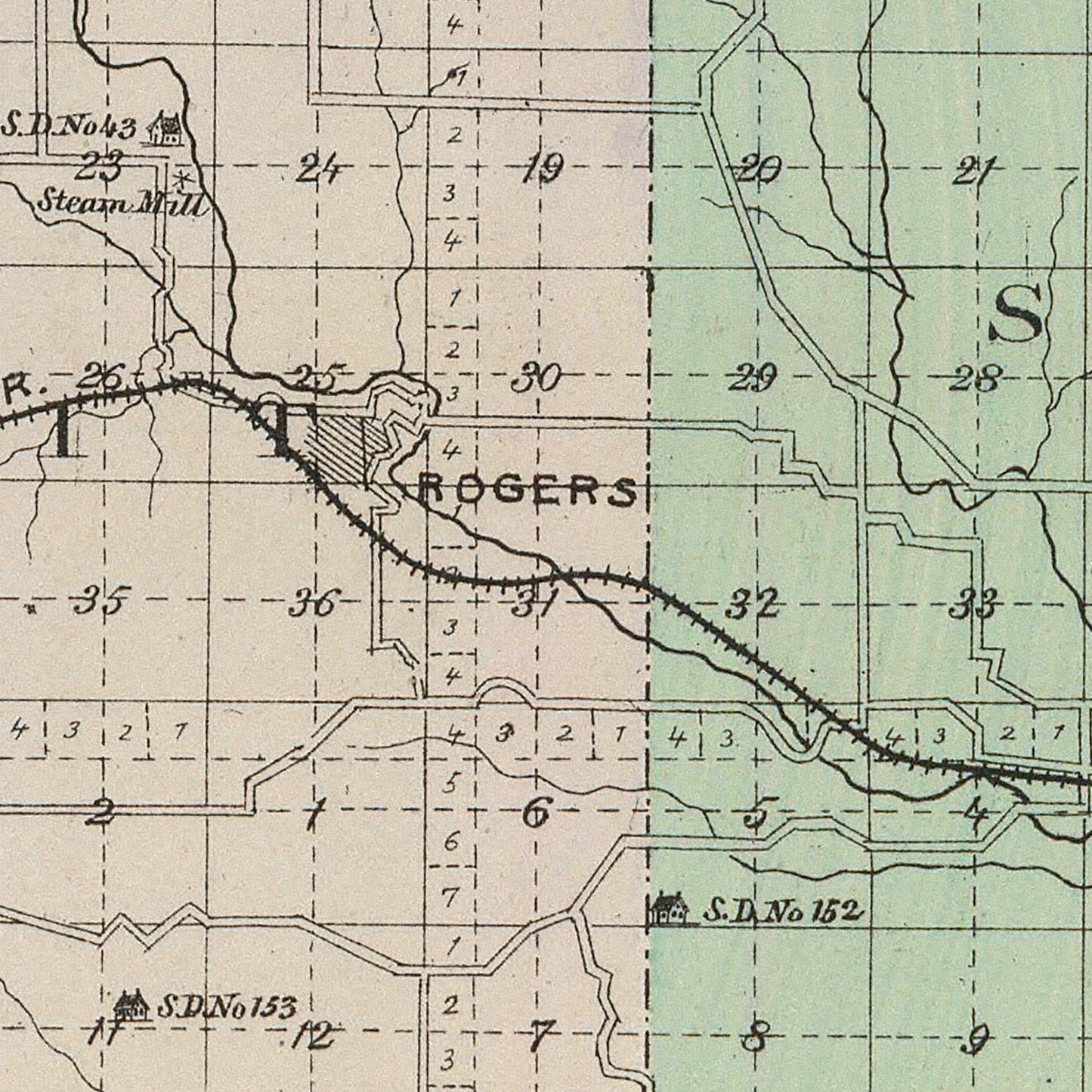 Vintage Map of Chautauqua County, Kansas 1887